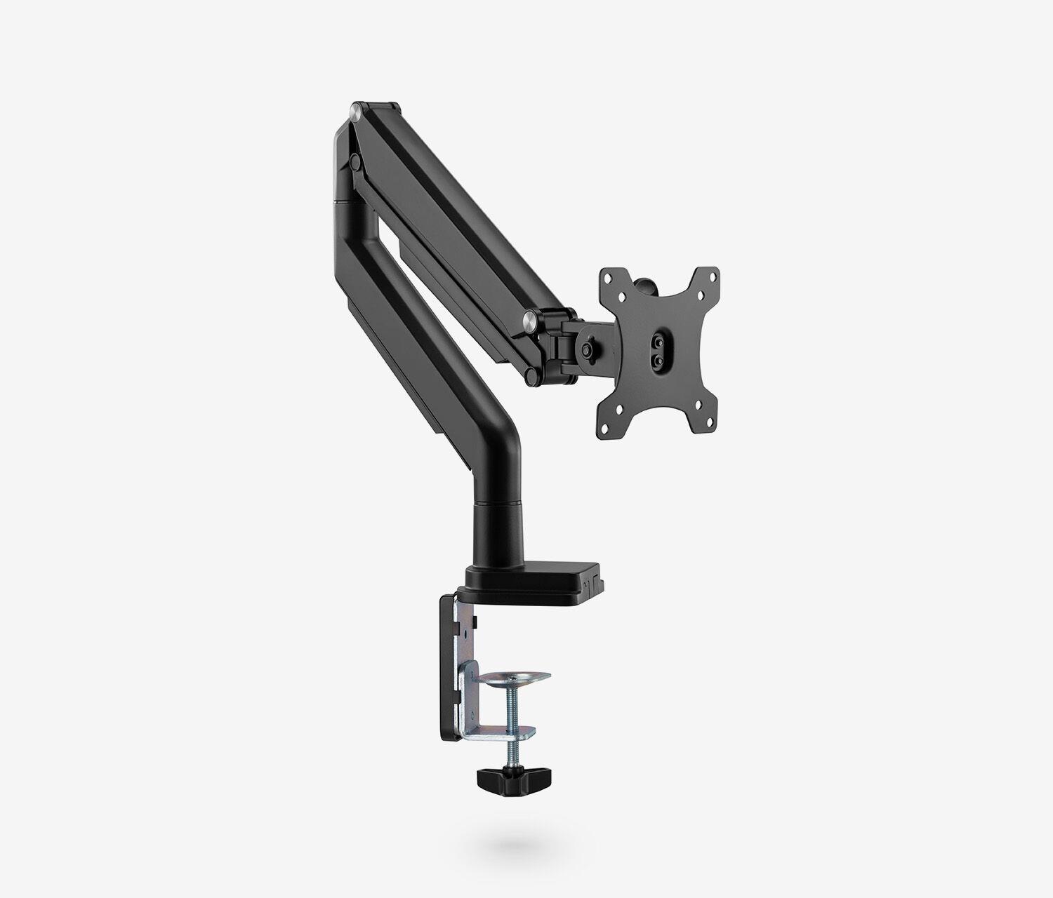 Braccio per monitor con pressione a gas Single - nero