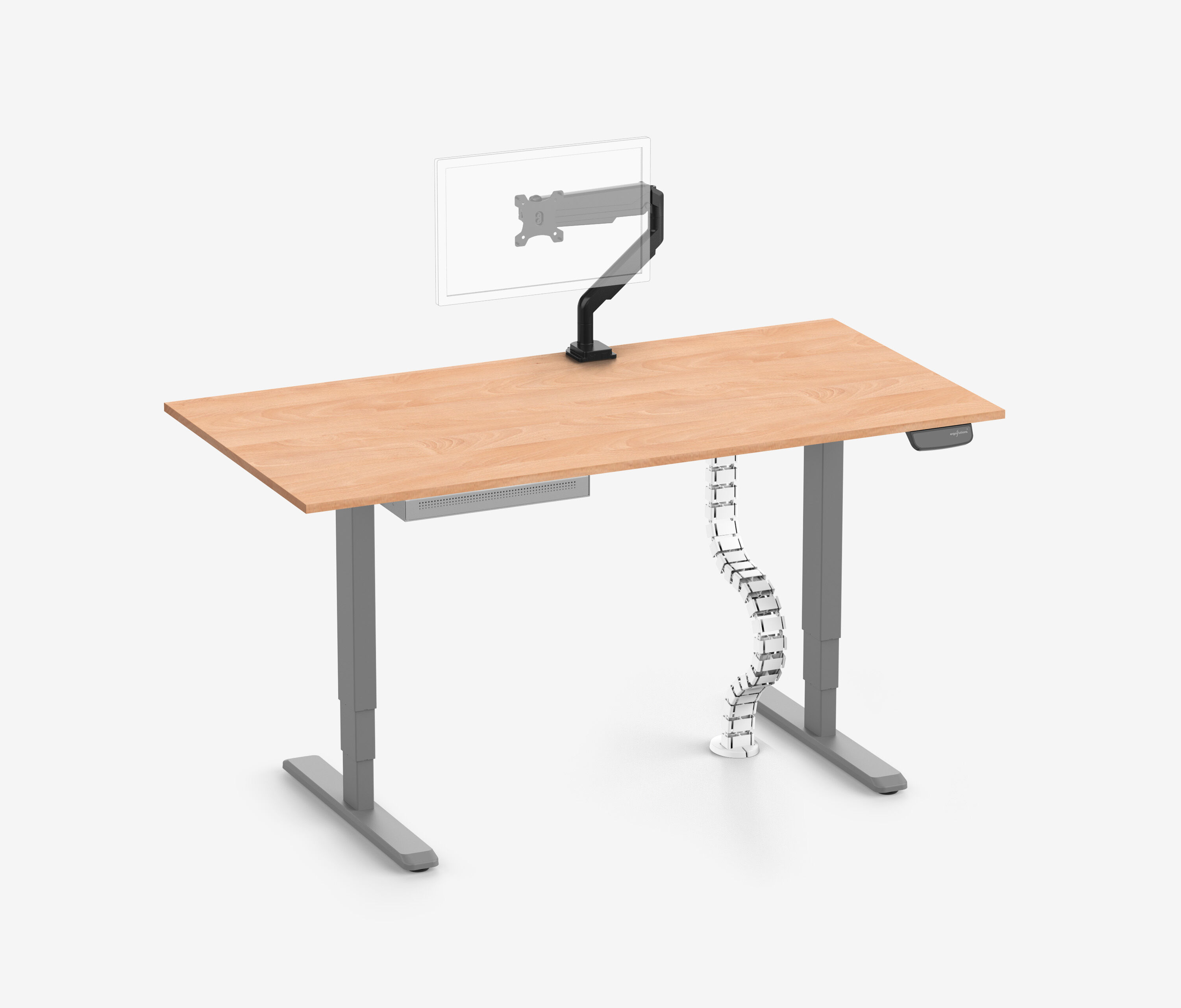 PRIMUS + cassetto Slimline, serpentina per cavi e supporto