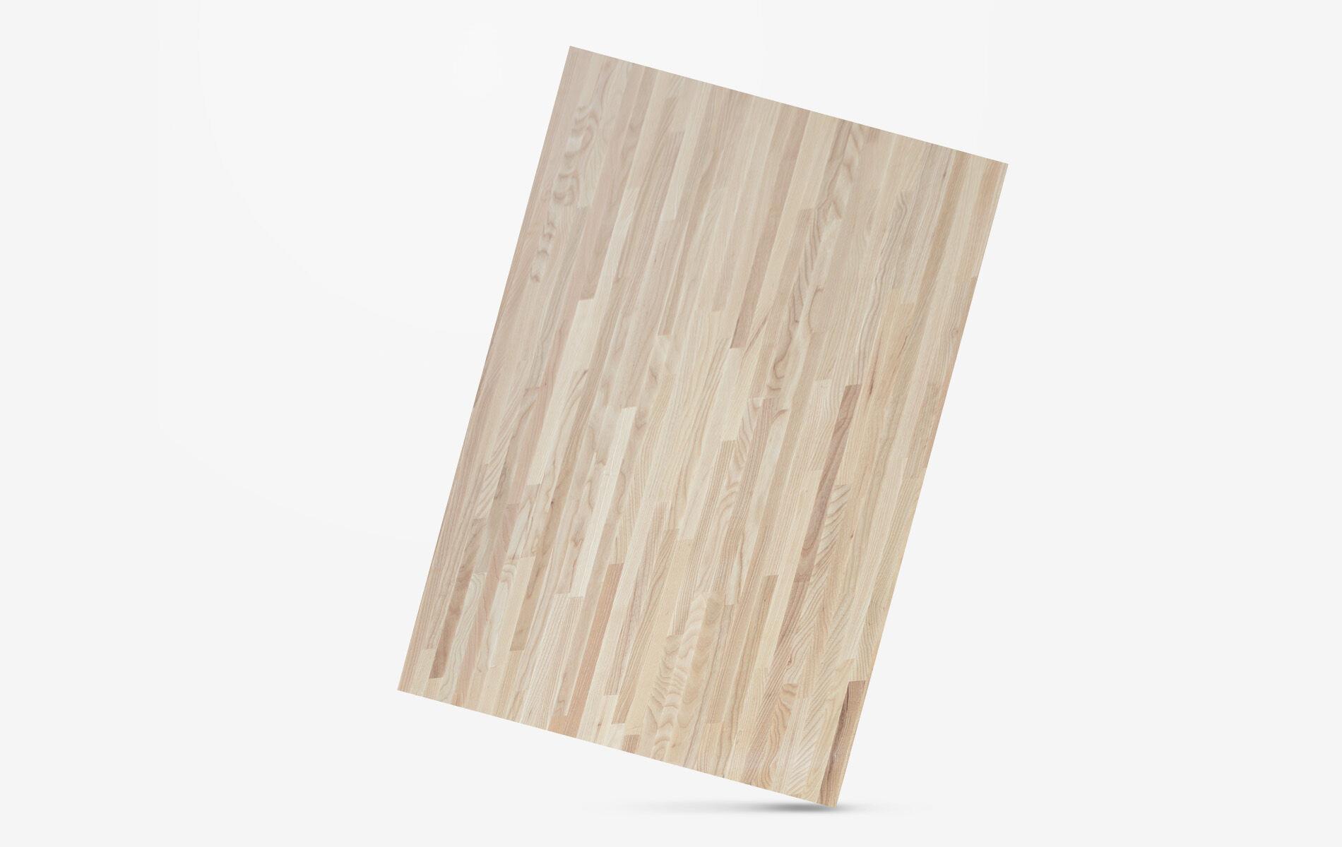 Piano in vero legno di frassino lamelle corte 40 mm