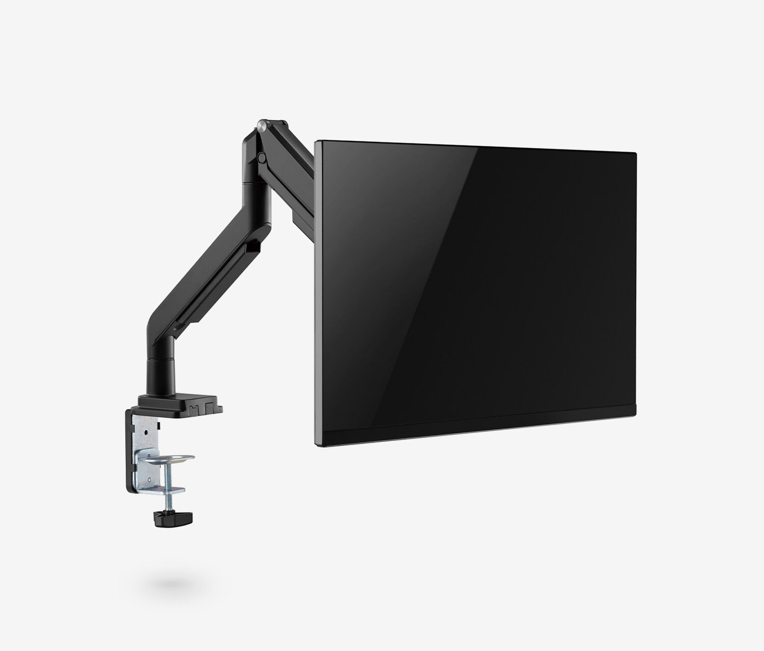 Braccio per monitor con pressione a gas Single - nero