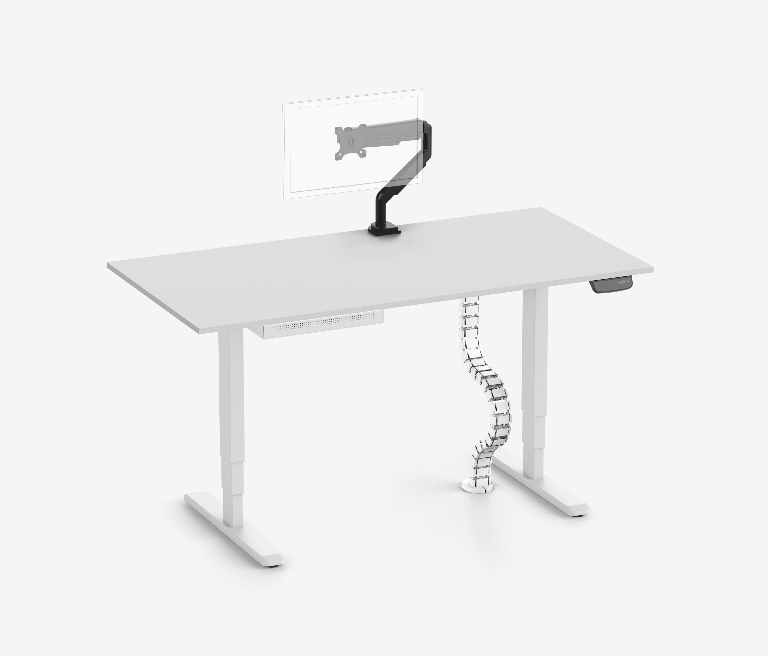 PRIMUS + cassetto Slimline, serpentina per cavi e supporto