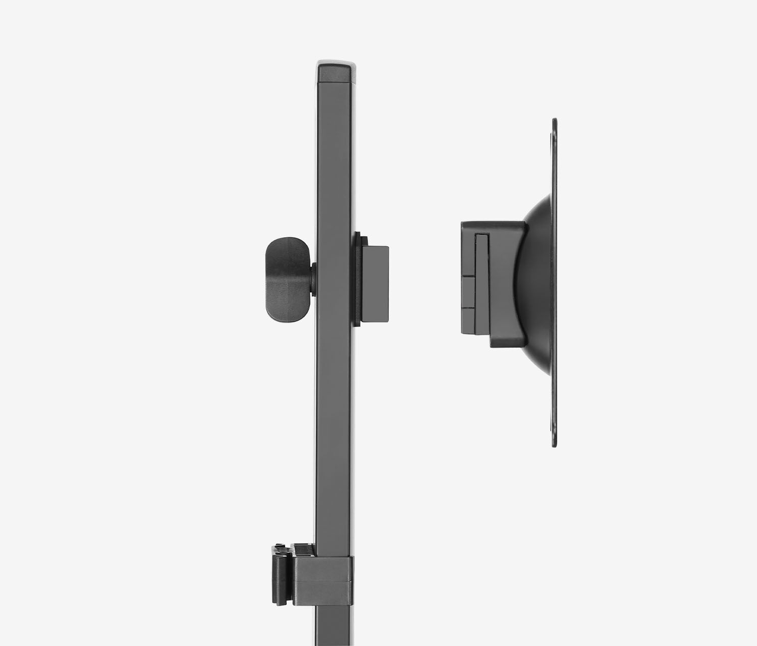 Postazione di lavoro a parete regolabile in altezza