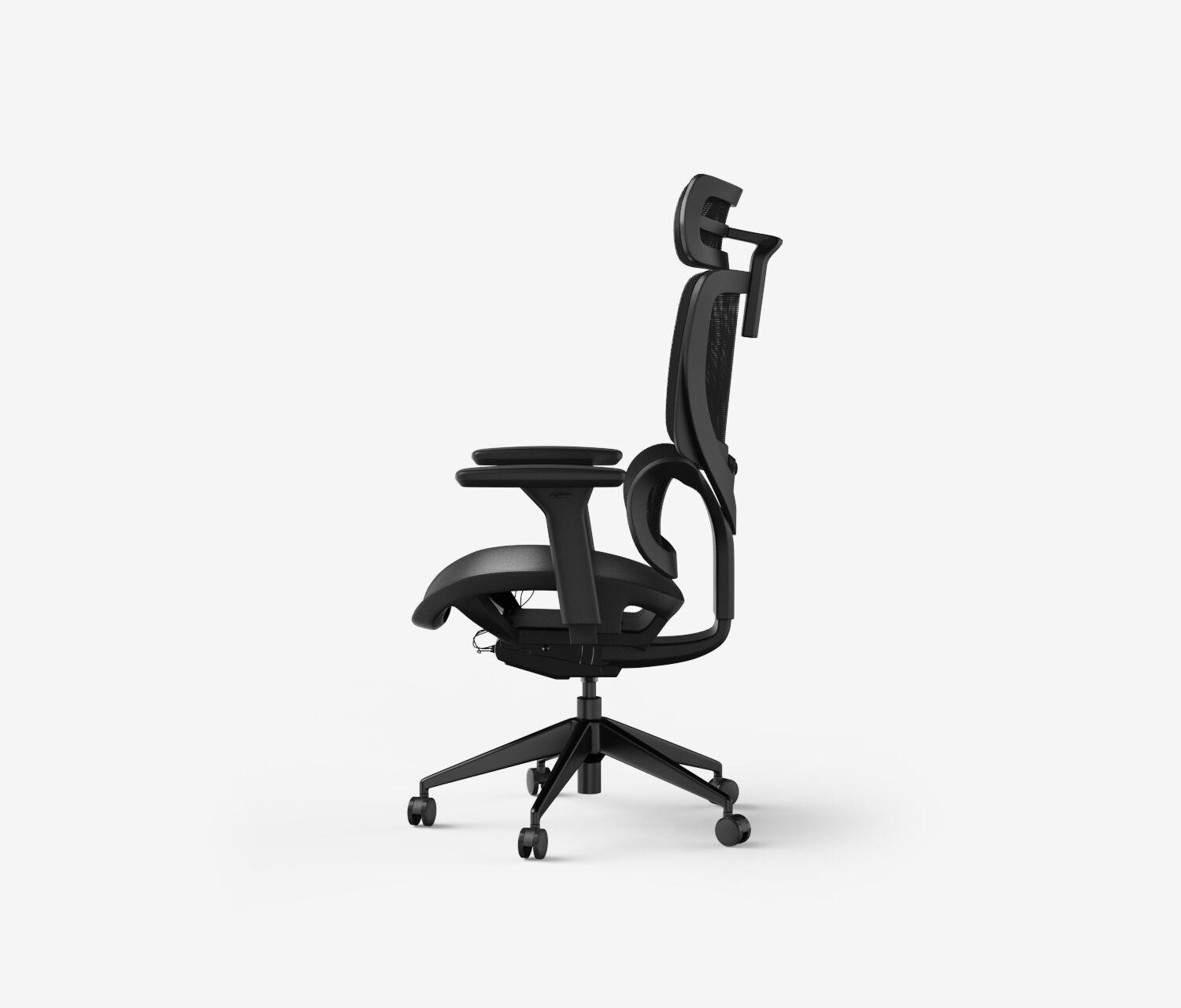 Sedia girevole da ufficio SENTA FX - Colore: Nero | Molla & Altezza seduta: Normale, altezza seduta 50 - 60 cm | Base a croce: Schwarz