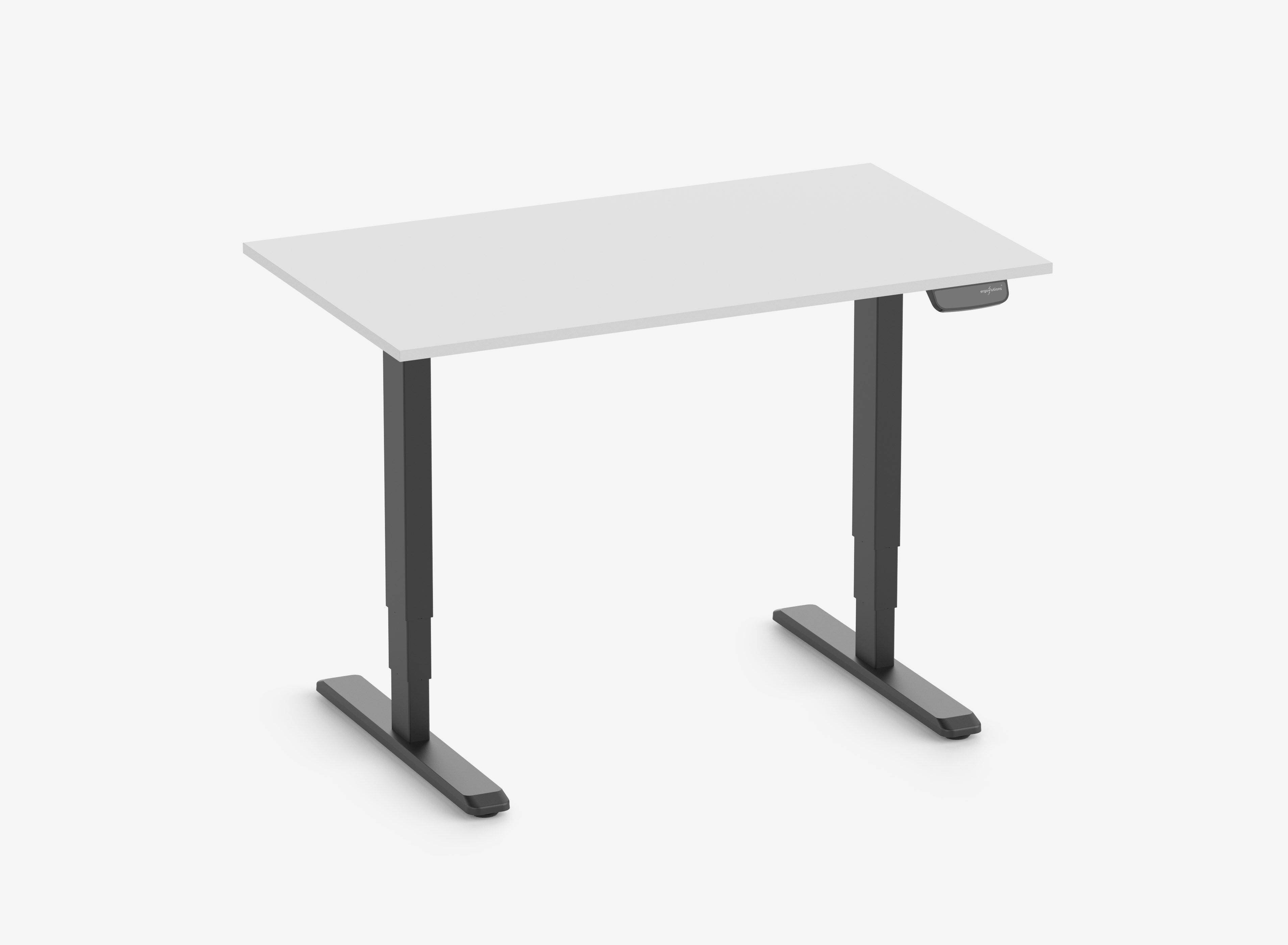 Scrivania rettangolare PRIMUS SPEED - Colore: Nero | Dimensione: 120x70 | Spessore del piano: 19 mm | Decoro del piano tavolo: Grigio chiaro