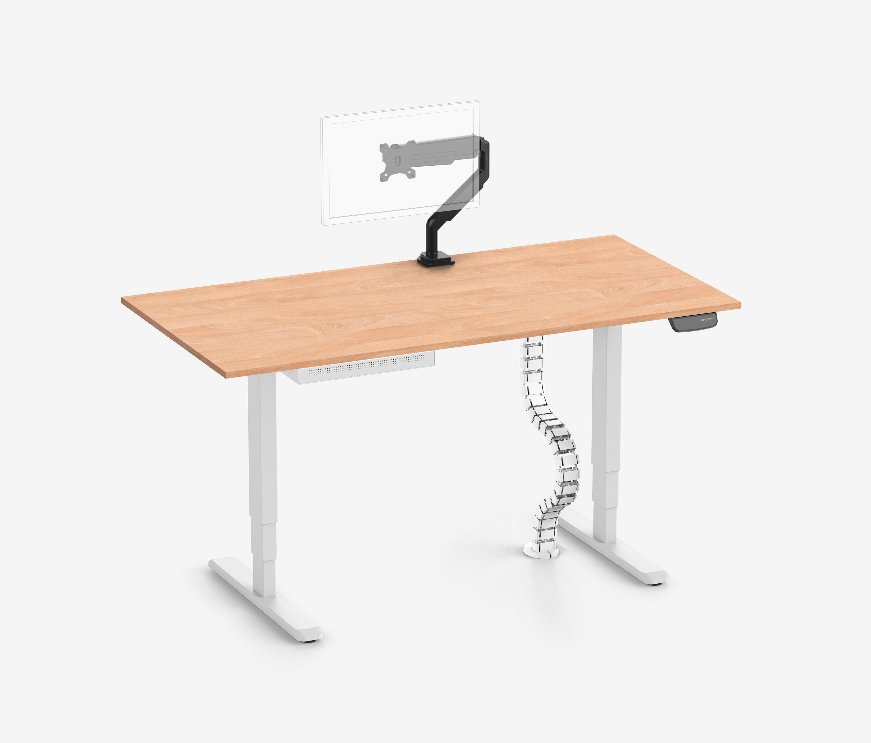 PRIMUS + cassetto Slimline, serpentina per cavi e supporto