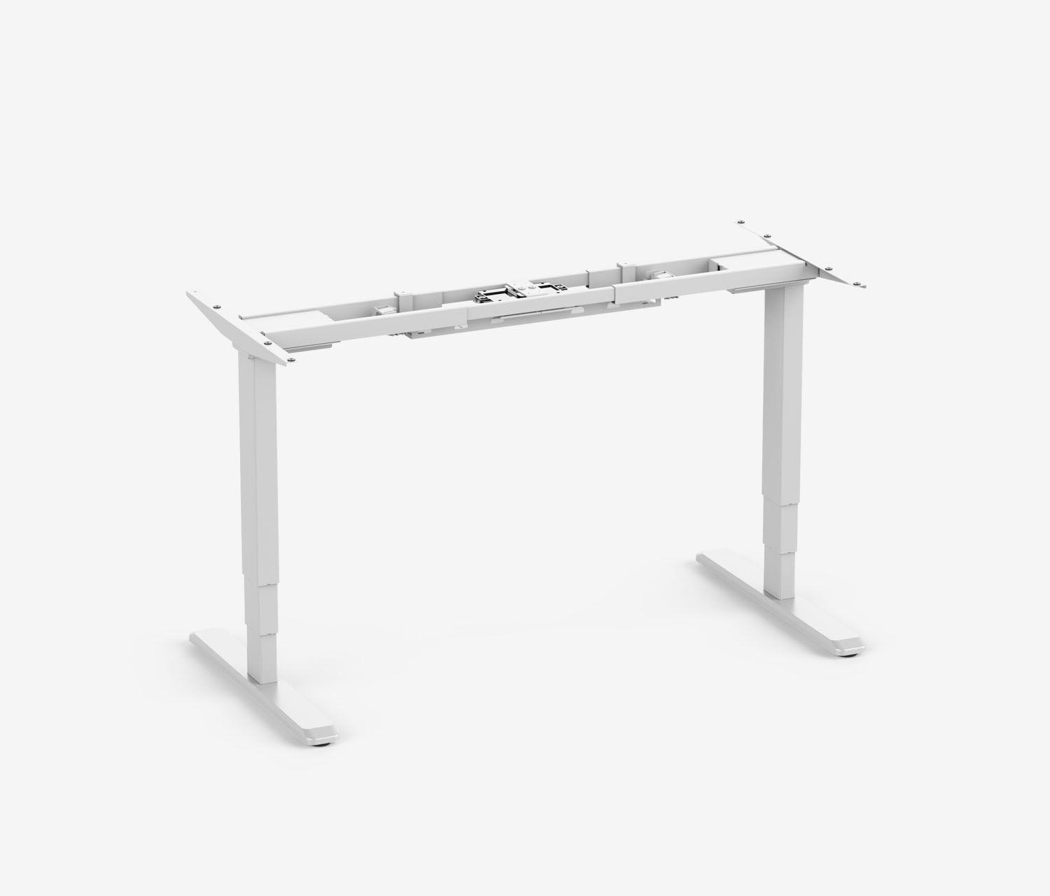 Scrivania PRIMUS - Dimensione: 160x80 | Spessore del piano: 25 mm | Colore: Bianco | Decoro del piano tavolo: Bianco top