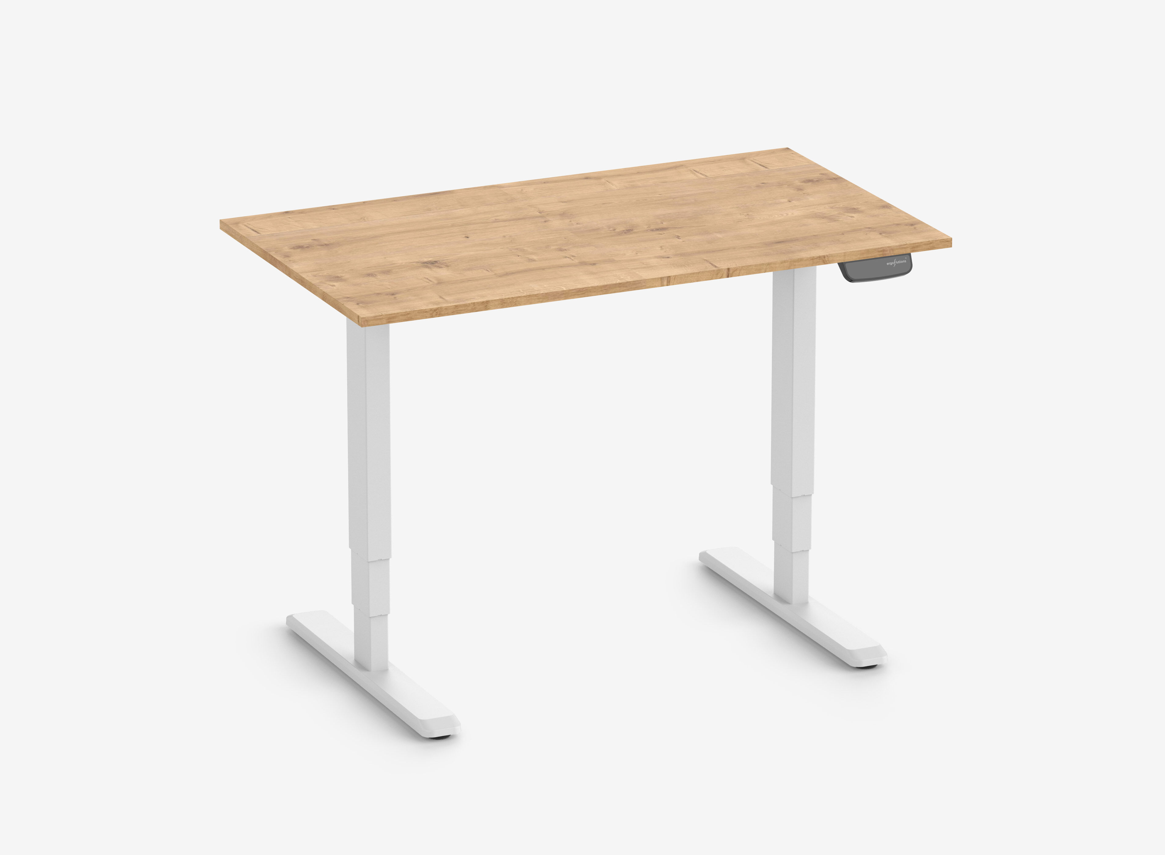 Scrivania rettangolare PRIMUS SPEED - Dimensione: 120x70 | Colore: Bianco | Spessore del piano: 19 mm | Decoro del piano tavolo: Rovere