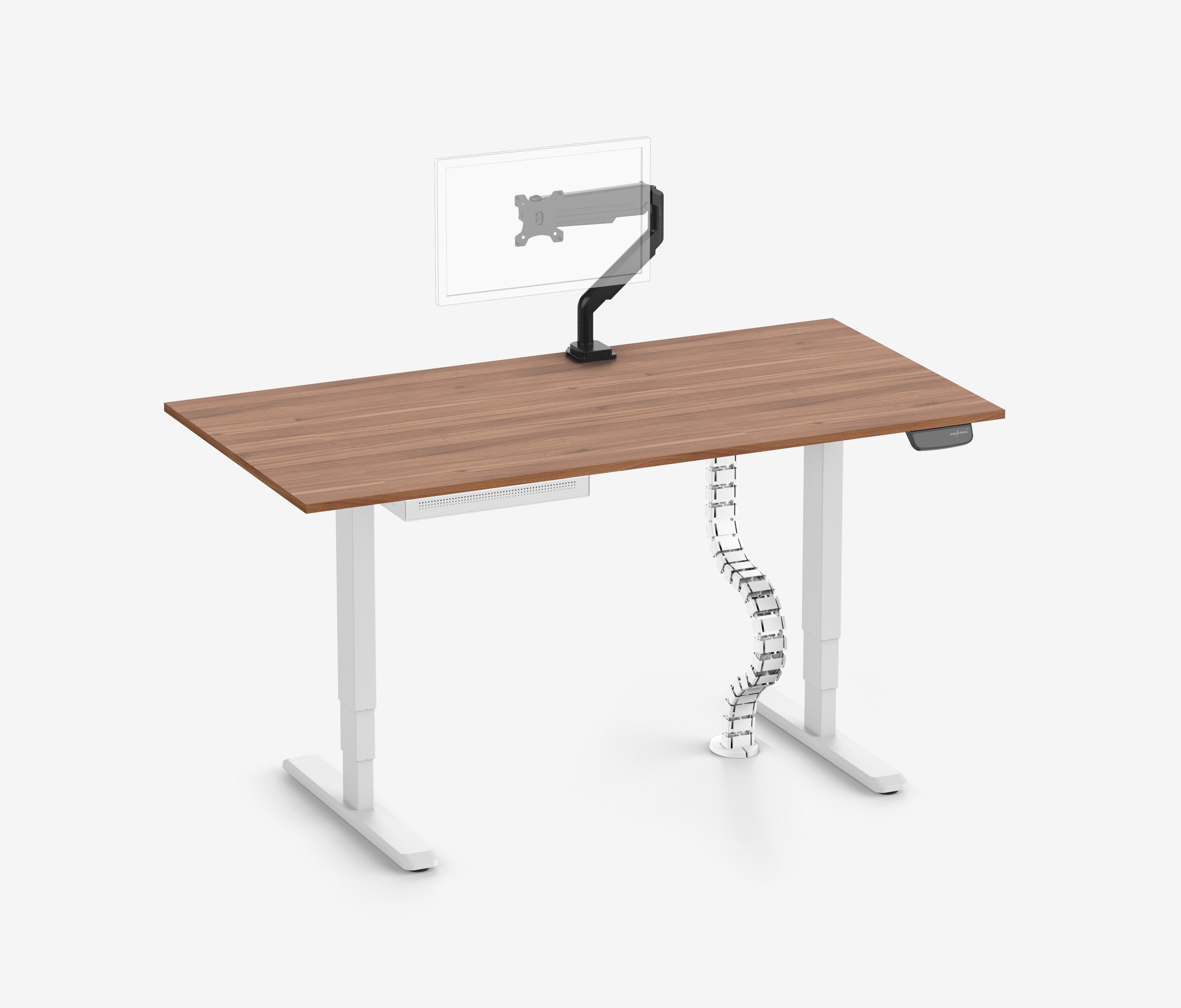 PRIMUS + cassetto Slimline, serpentina per cavi e supporto