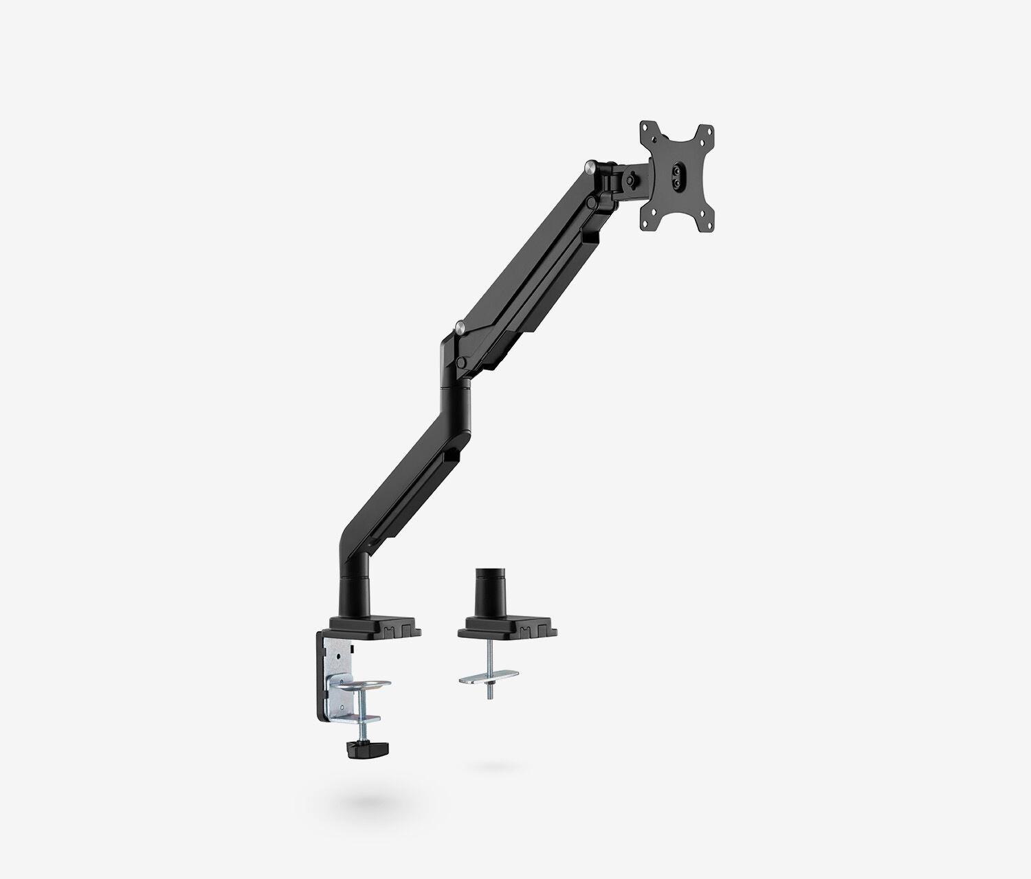 Braccio per monitor con pressione a gas Single - nero
