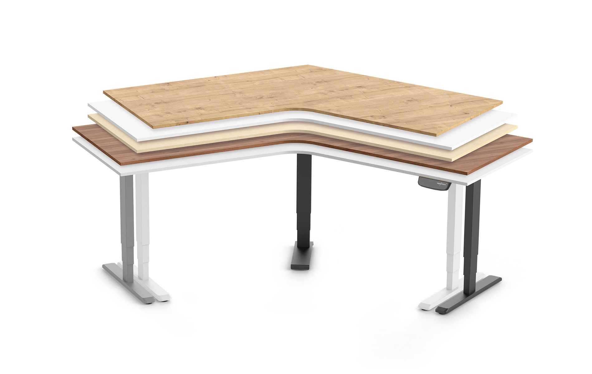 SCRIVANIA PRIMUS AD ANGOLO A L – DISPONIBILE IN 54 VARIANTI