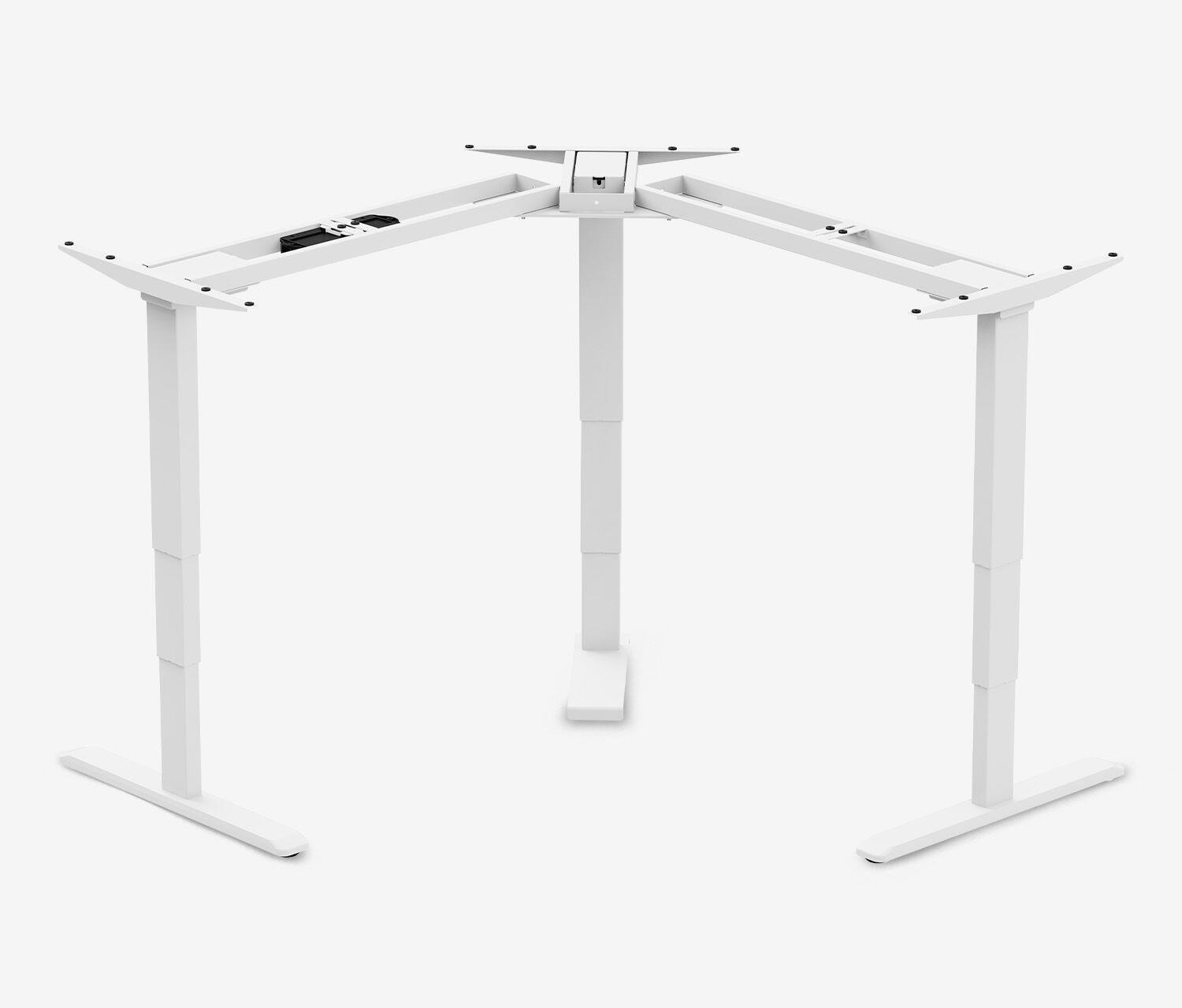 PRIMUS Scrivania angolare a L - Decoro: Bianco top | Dimensione del piano: 140x80 | Struttura: Bianco