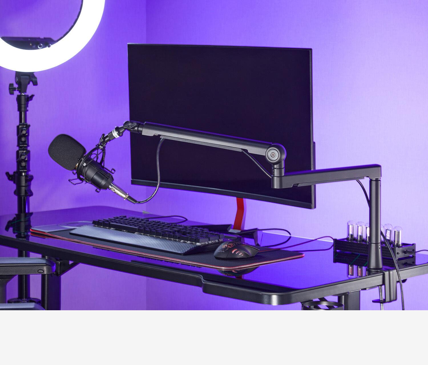 Braccio per microfono/webcam a 3 snodi