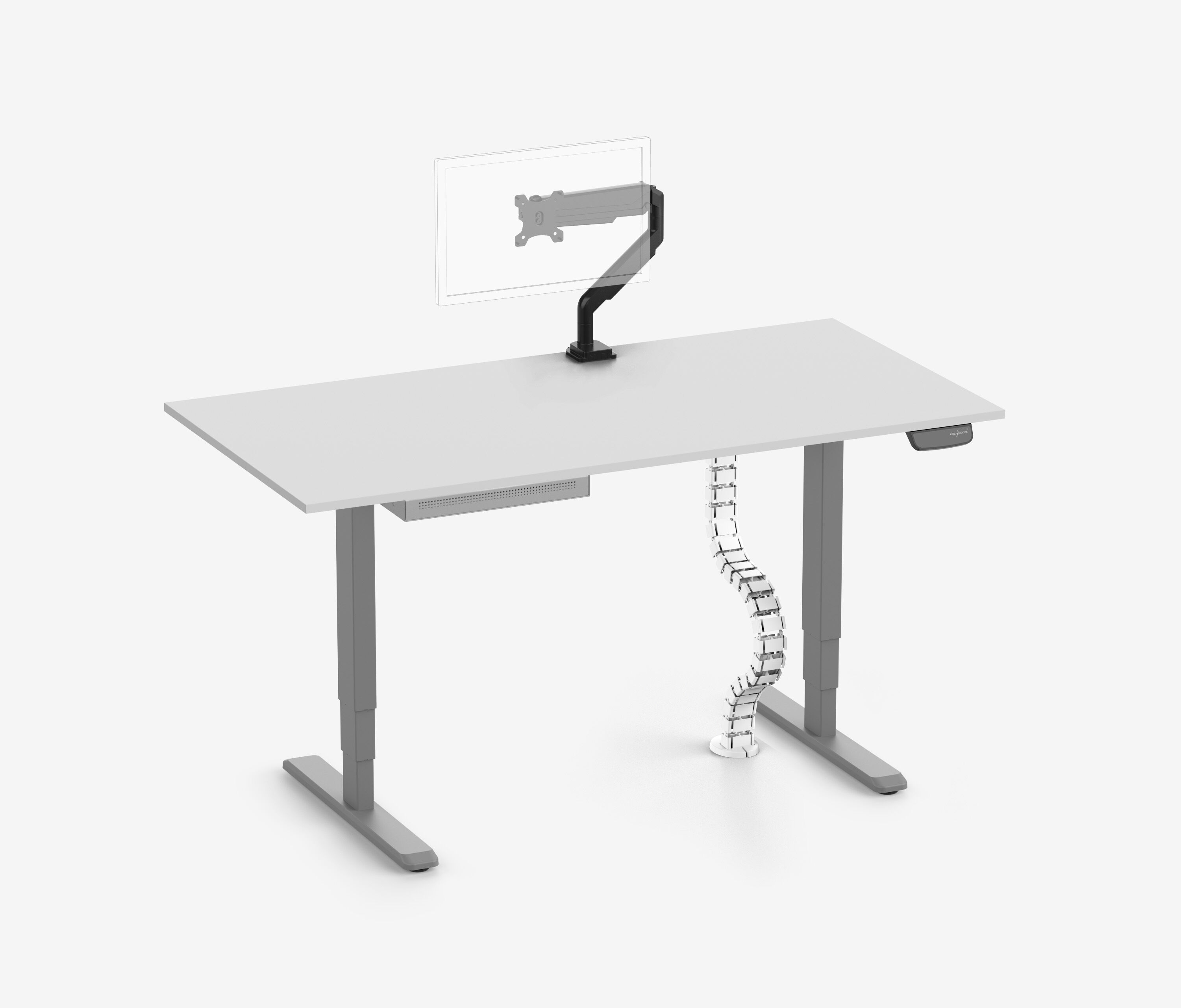 PRIMUS + cassetto Slimline, serpentina per cavi e supporto