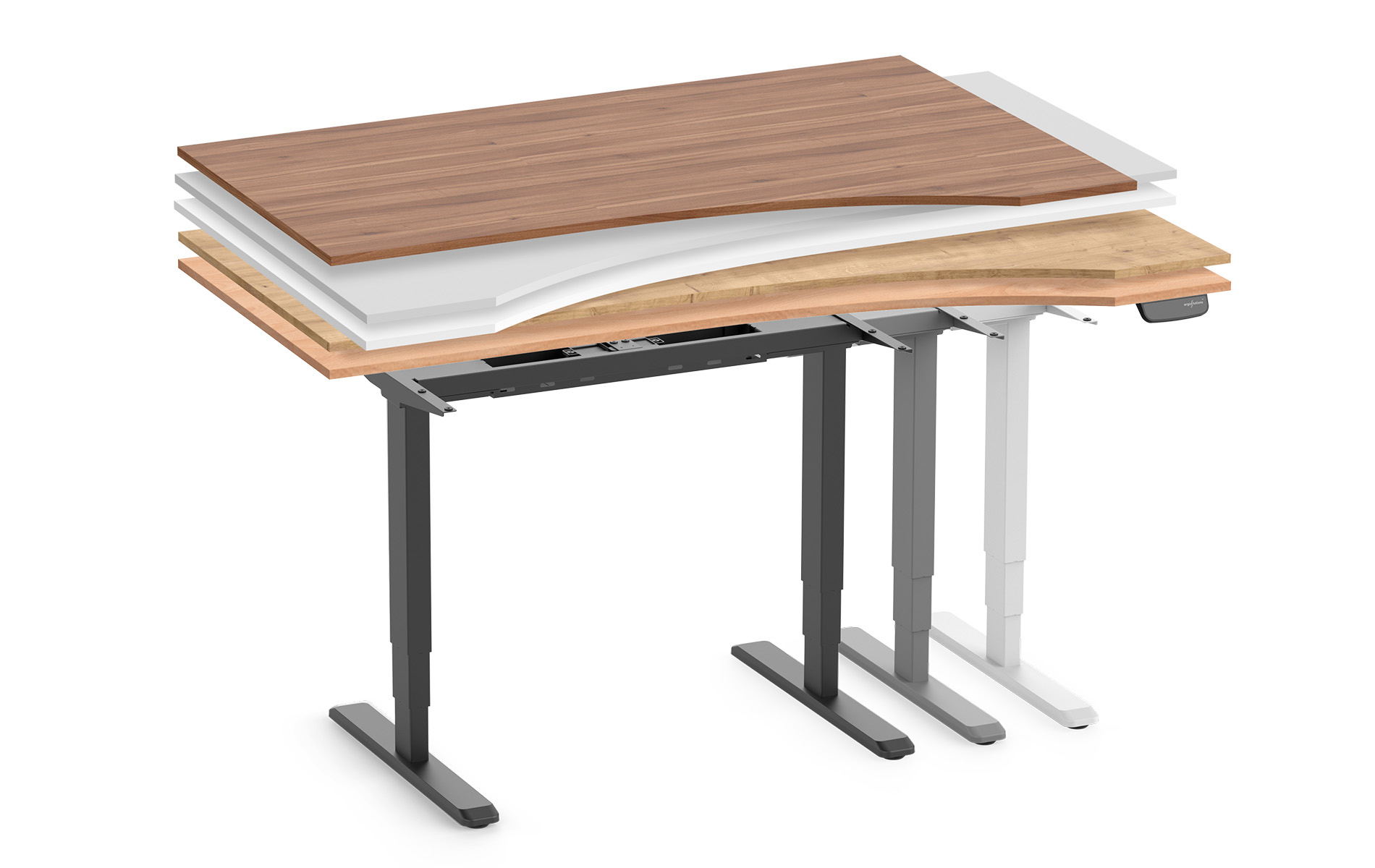 SCRIVANIA PRIMUS FORMA LIBERA – DISPONIBILE IN 108 VARIANTI