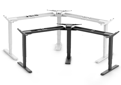 Telaio per tavolo angolare PRIMUS Flex - Colore: Nero