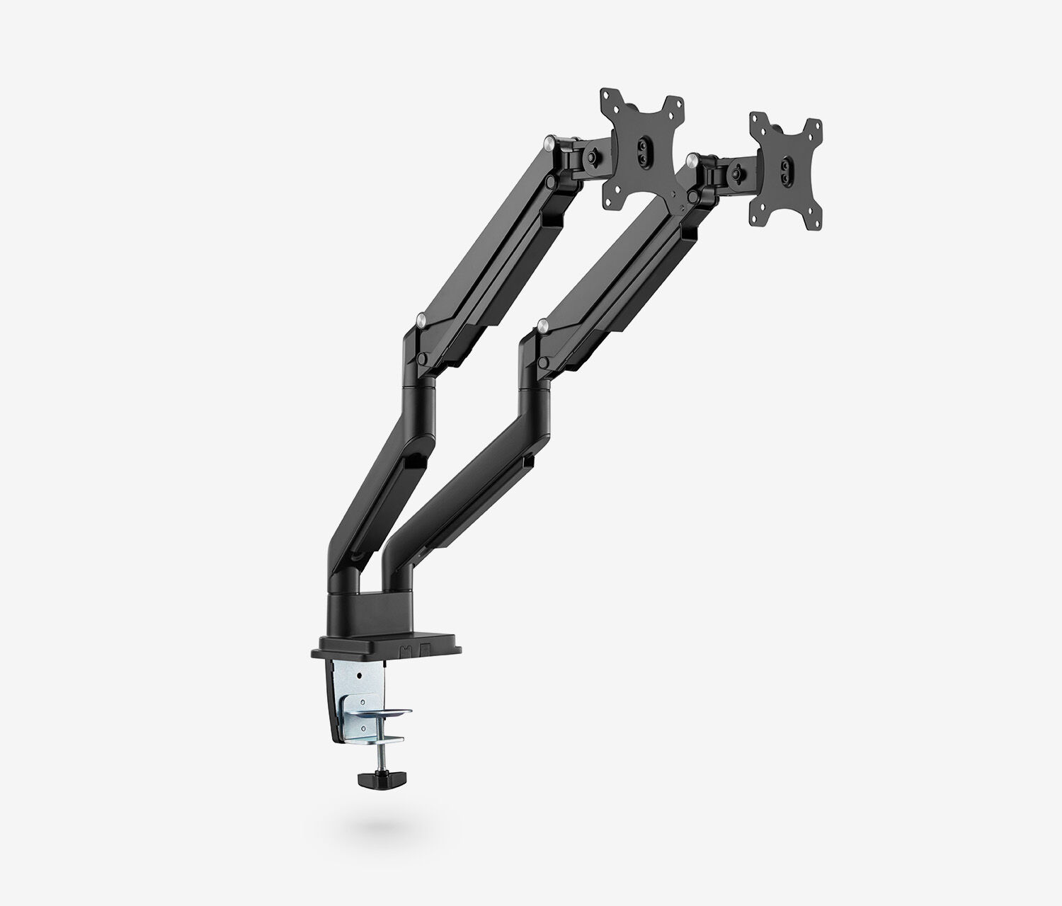 Braccio per monitor con pressione a gas Dual - nero