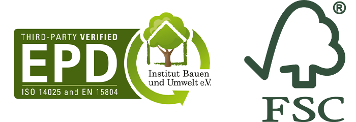 Logo FSC e PEFC - gestione forestale certificata