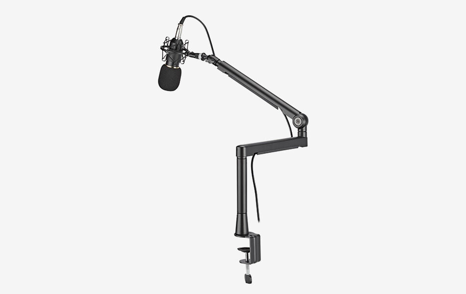 Braccio per microfono/webcam a 3 snodi