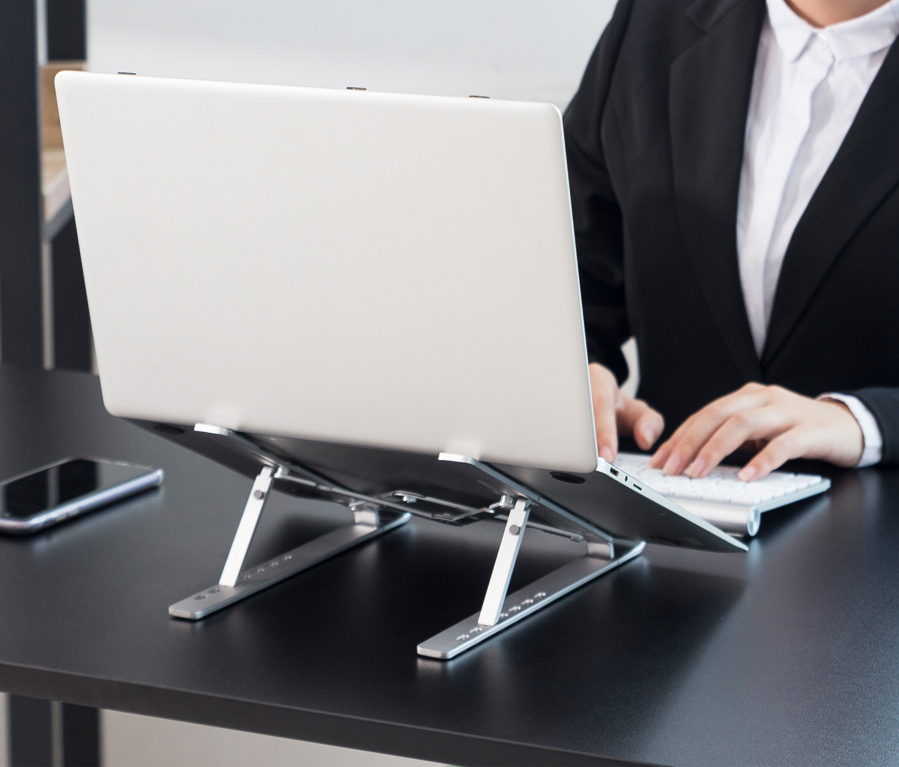 Supporto mobile per laptop in alluminio