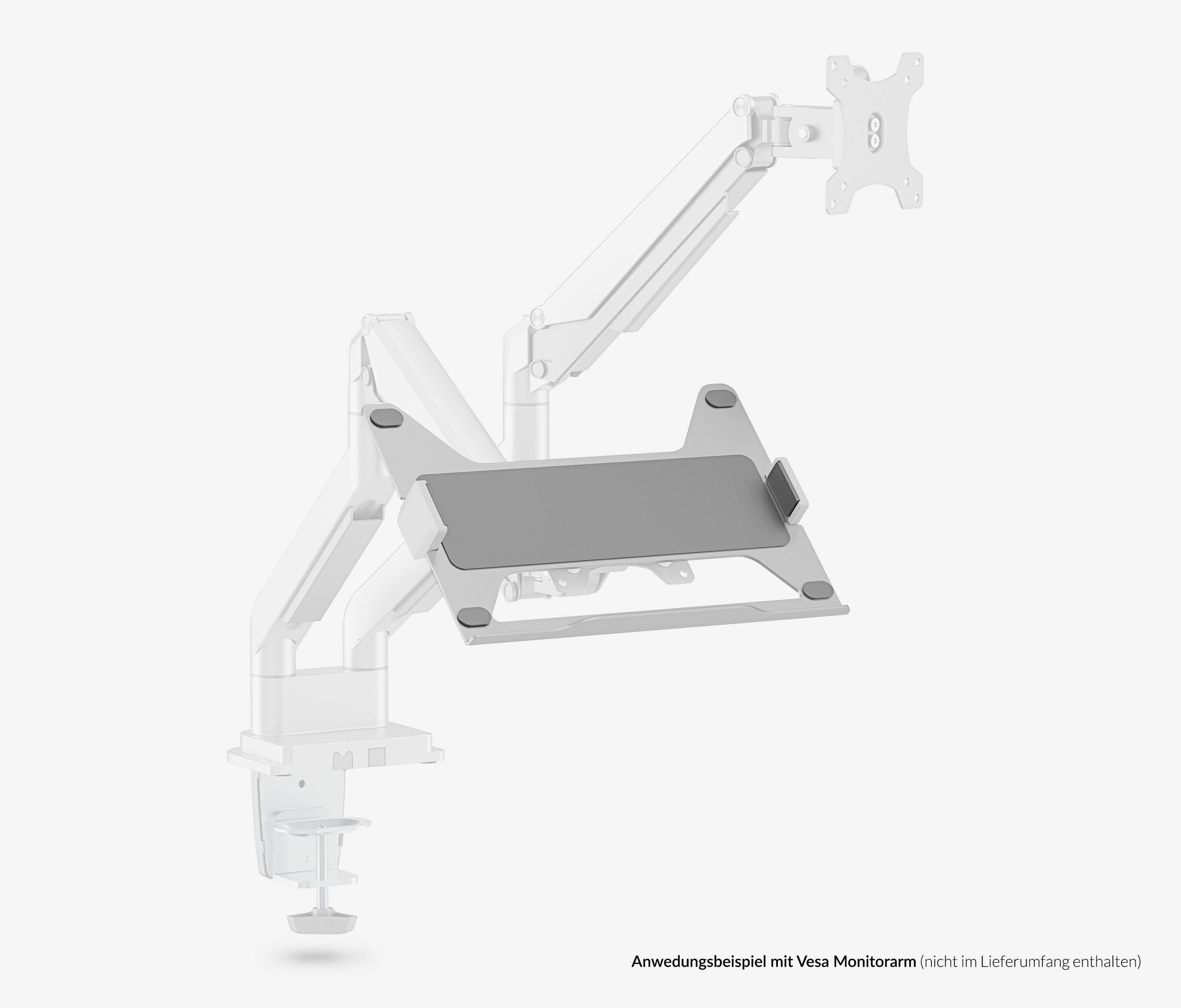 Supporto per laptop per bracci monitor VESA
