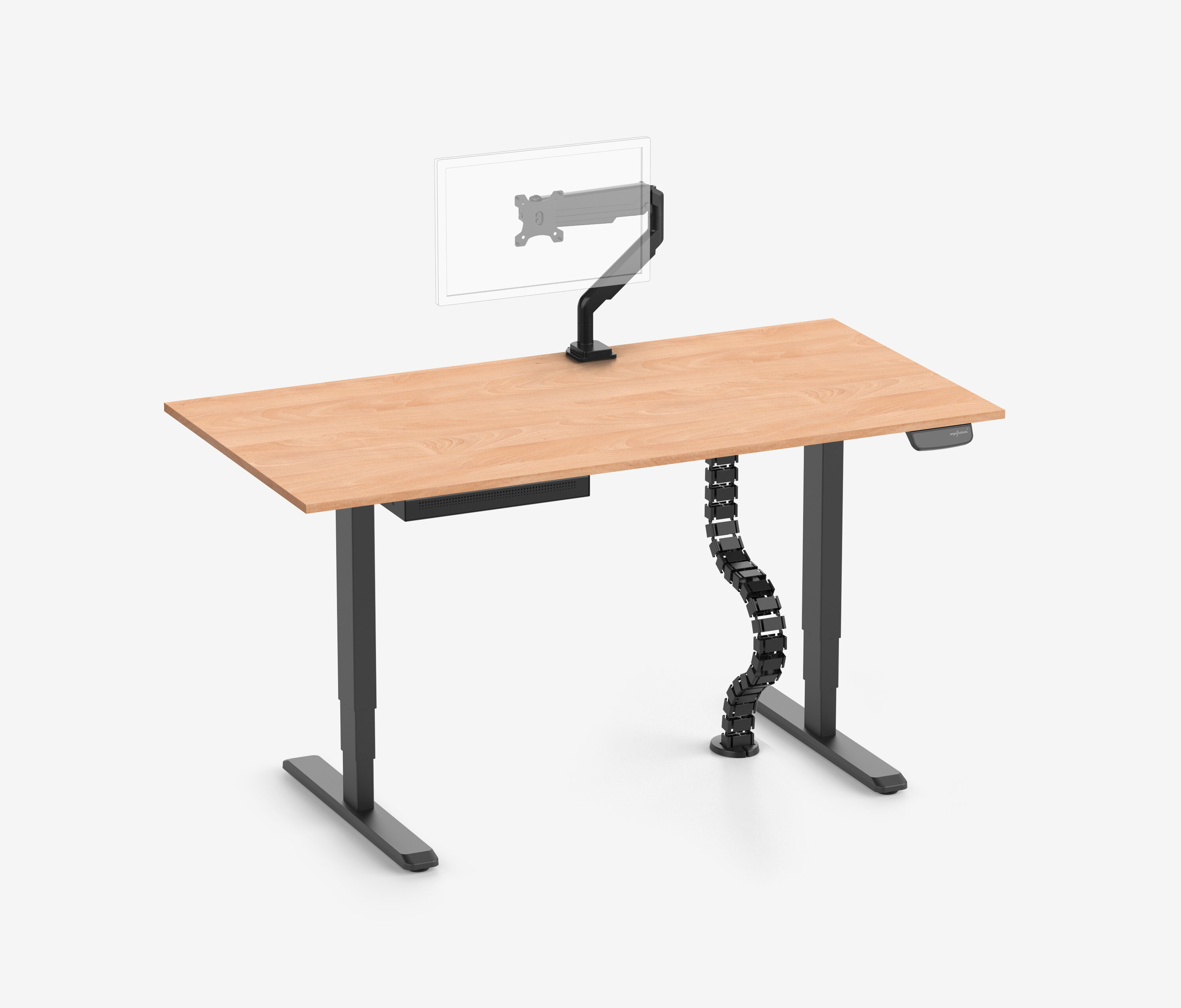 PRIMUS + cassetto Slimline, serpentina per cavi e supporto