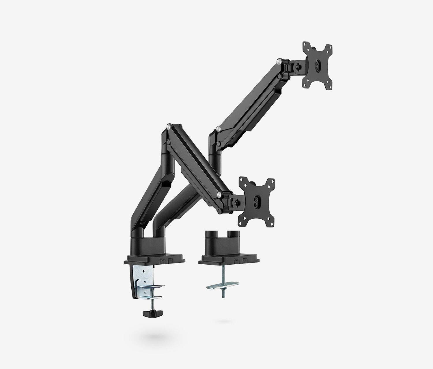 Braccio per monitor con pressione a gas Dual - nero