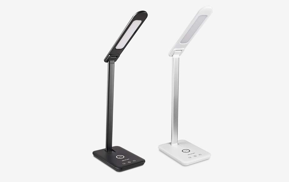Lampada da scrivania a LED con caricabatterie Qi