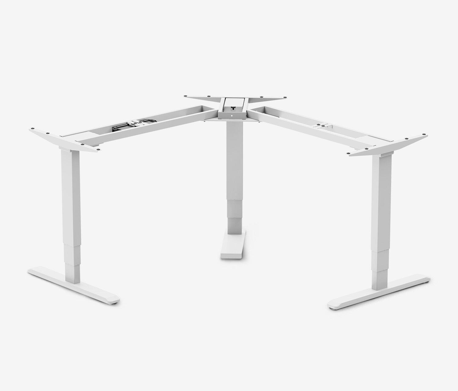 PRIMUS Scrivania angolare a L - Decoro: Bianco top | Dimensione del piano: 140x80 | Struttura: Bianco