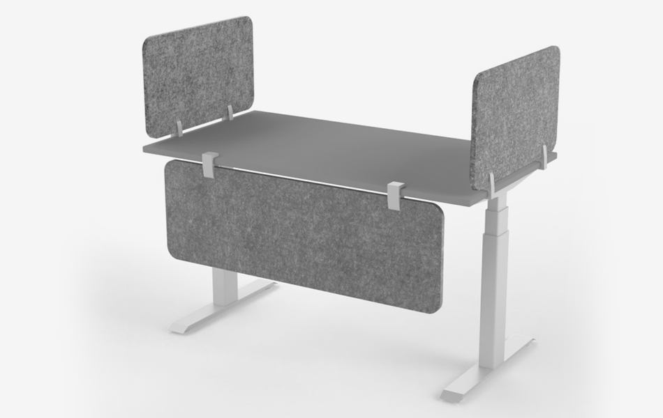 Scrivania parete divisoria acustica