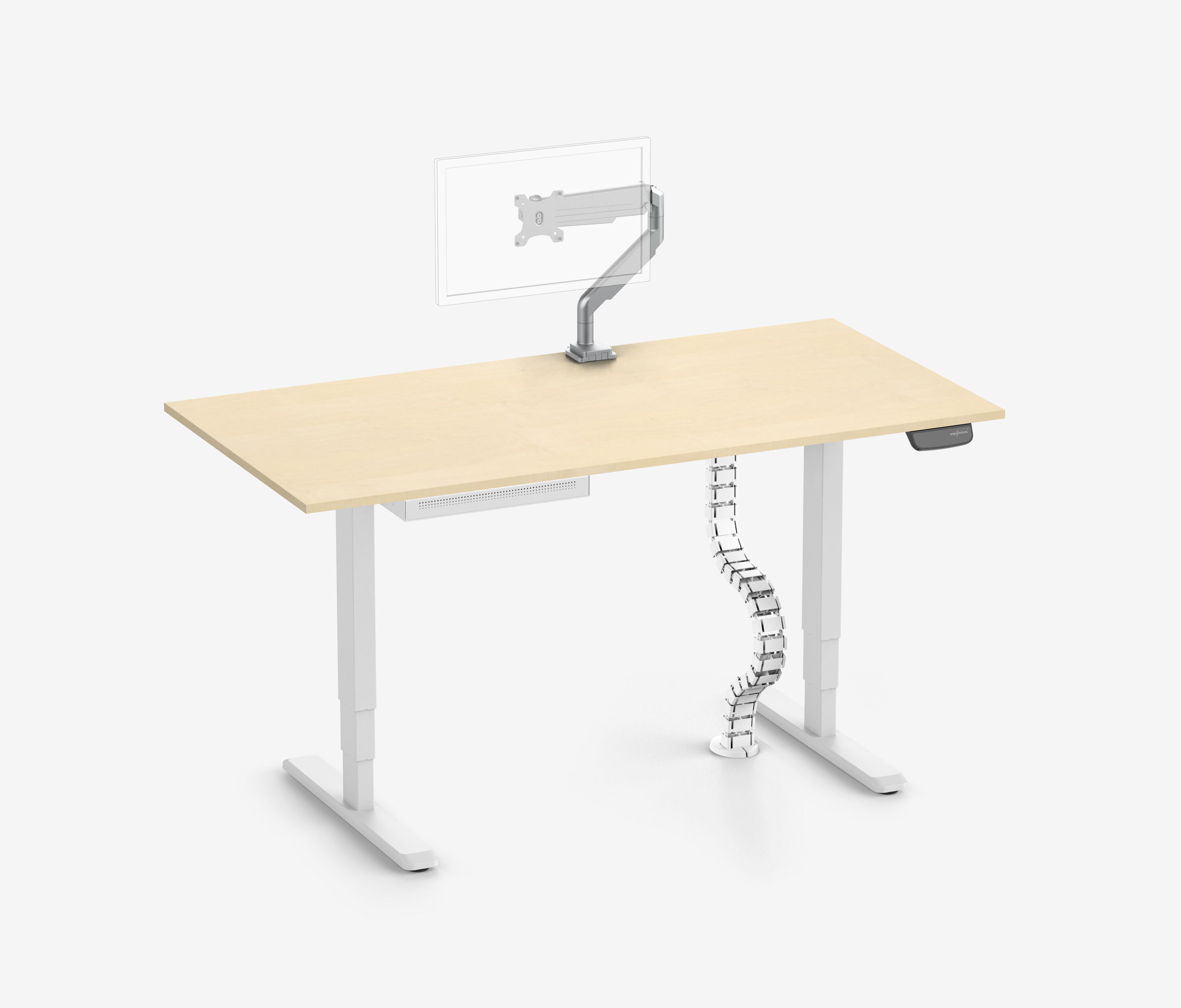 PRIMUS + cassetto Slimline, serpentina per cavi e supporto