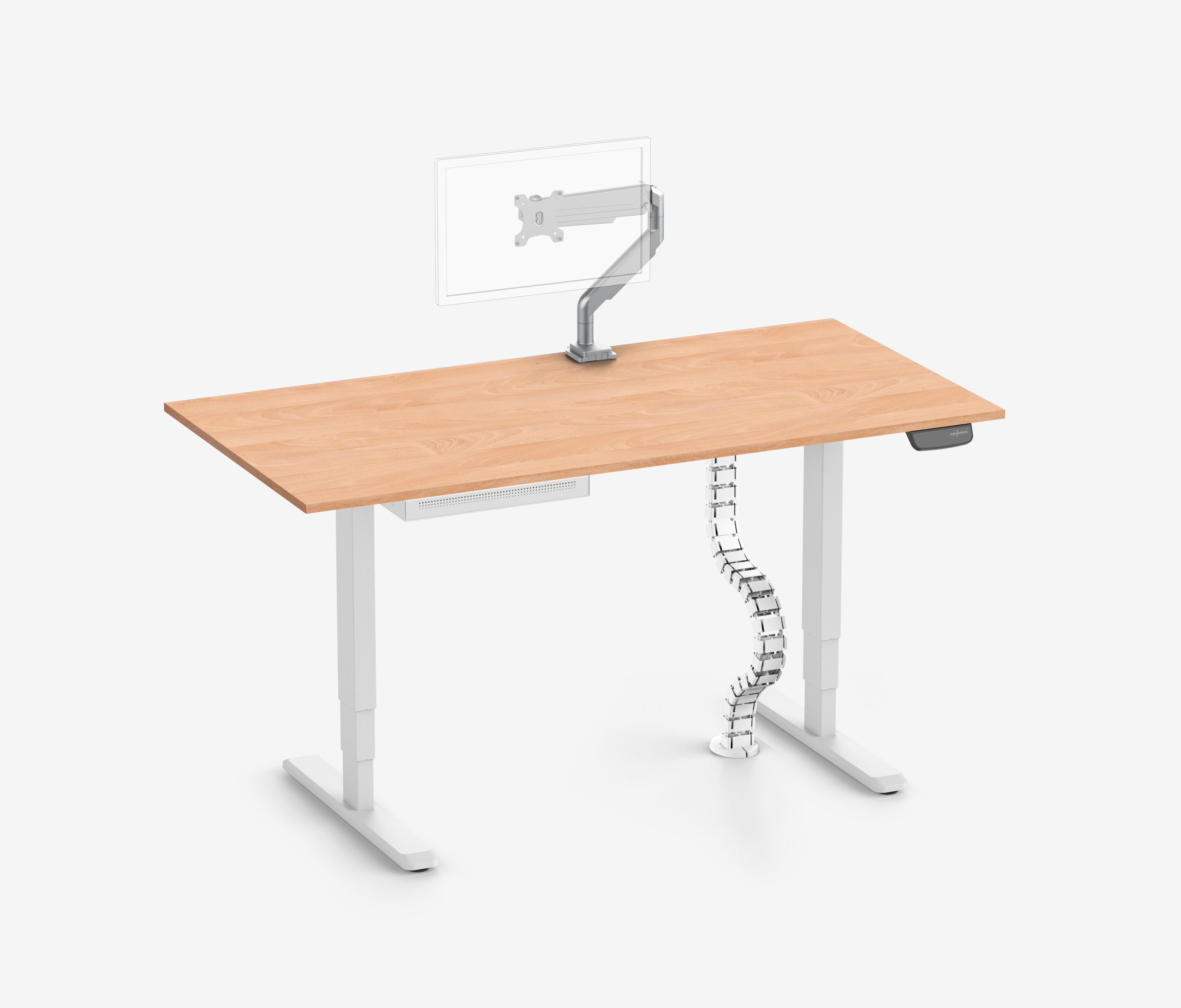 PRIMUS + cassetto Slimline, serpentina per cavi e supporto