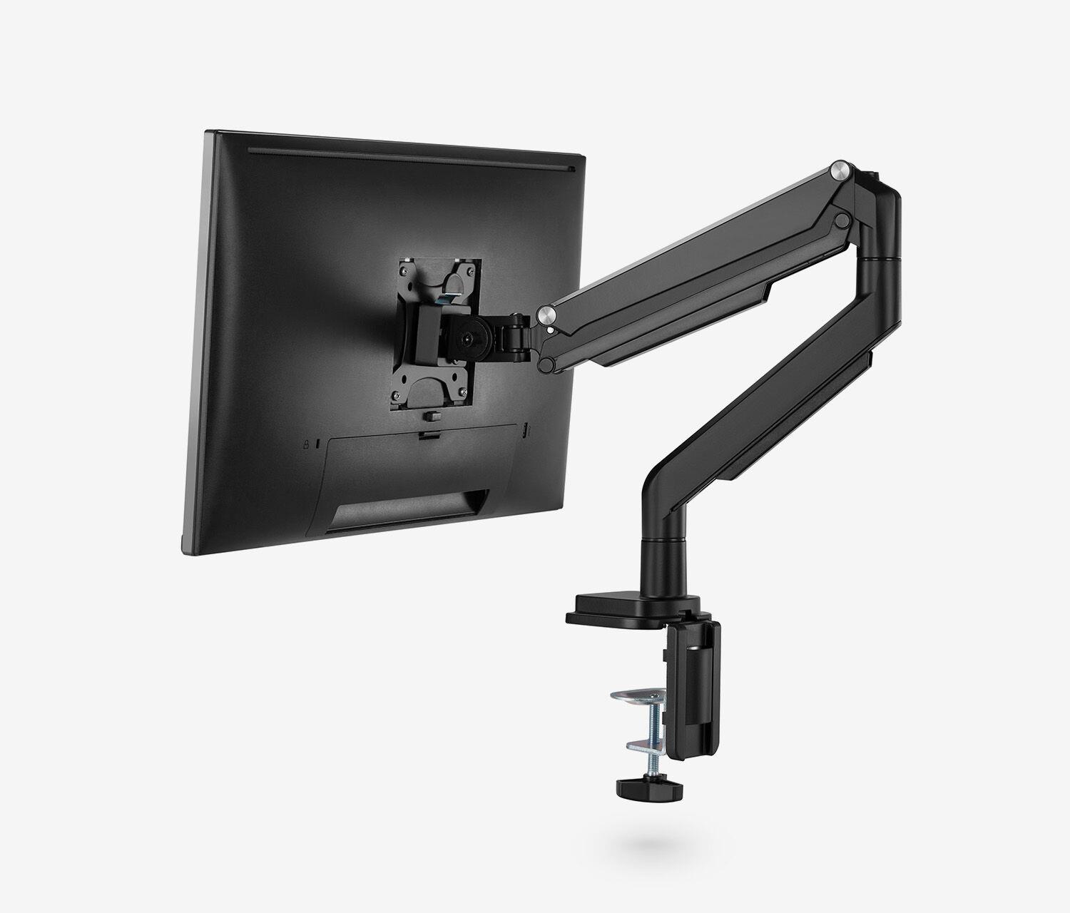 Braccio per monitor con pressione a gas Single - nero