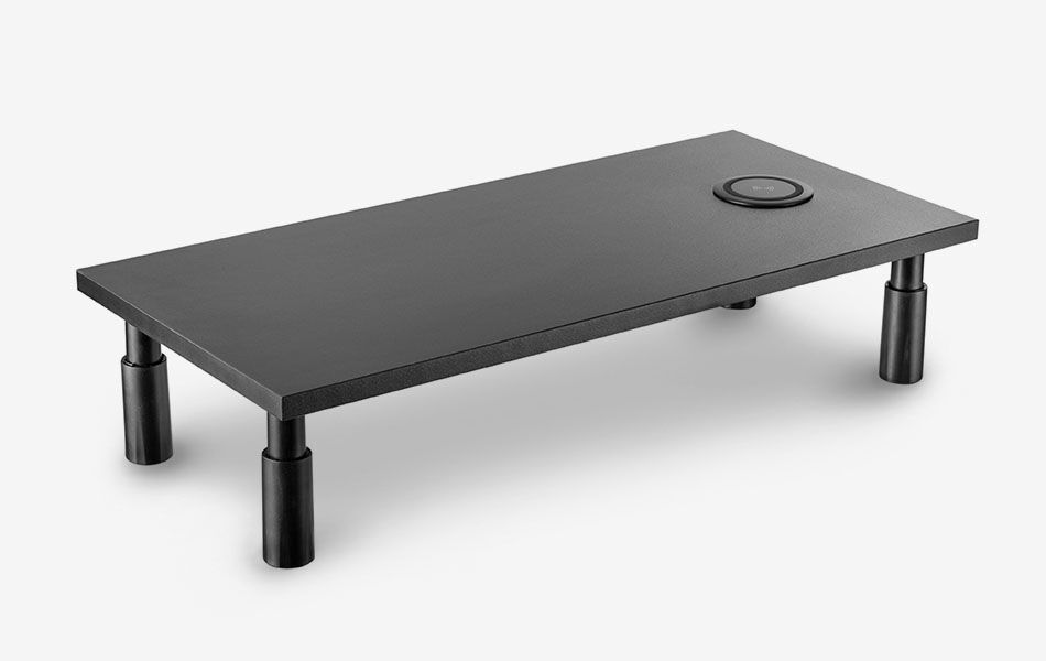 Rialzo per monitor con caricatore Qi integrato