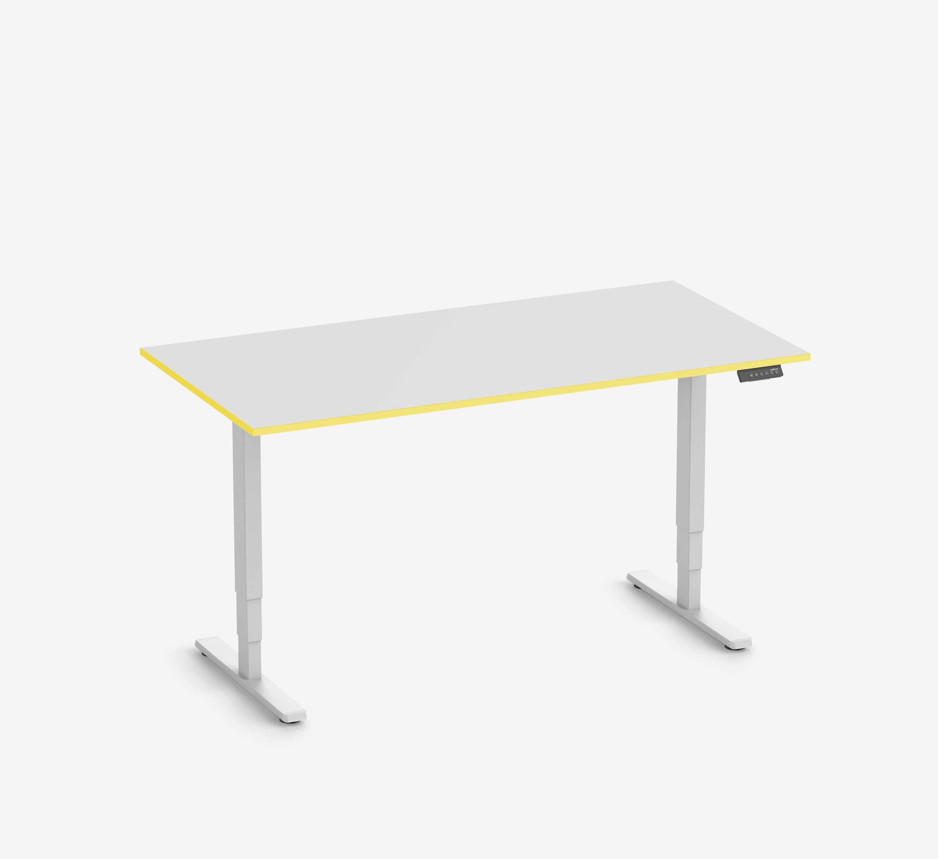 Scrivania da gaming FOKUS - Colore: Nero | Colore bordo: Royal Blue | Forma del piano: Rettangolare | Dimensione: 140x80