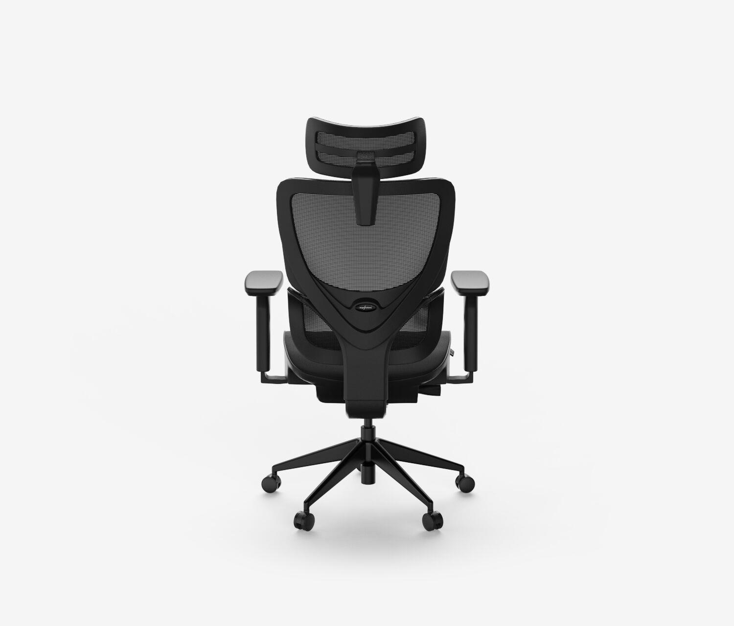 Sedia girevole da ufficio SENTA FX - Colore: Nero | Molla & Altezza seduta: Alta, altezza seduta 53 - 64 cm | Base a croce: Schwarz