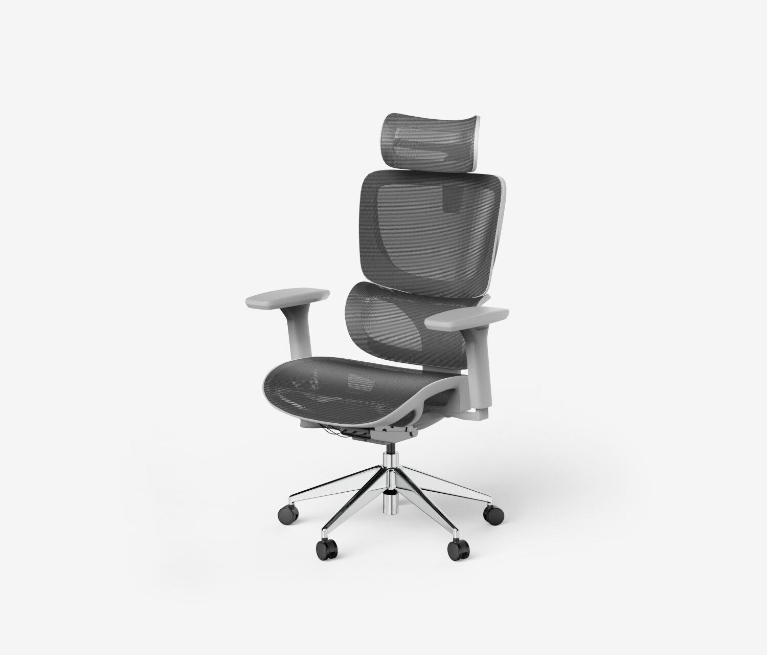 Bürodrehstuhl SENTA FX Mesh Normal Grau Silber