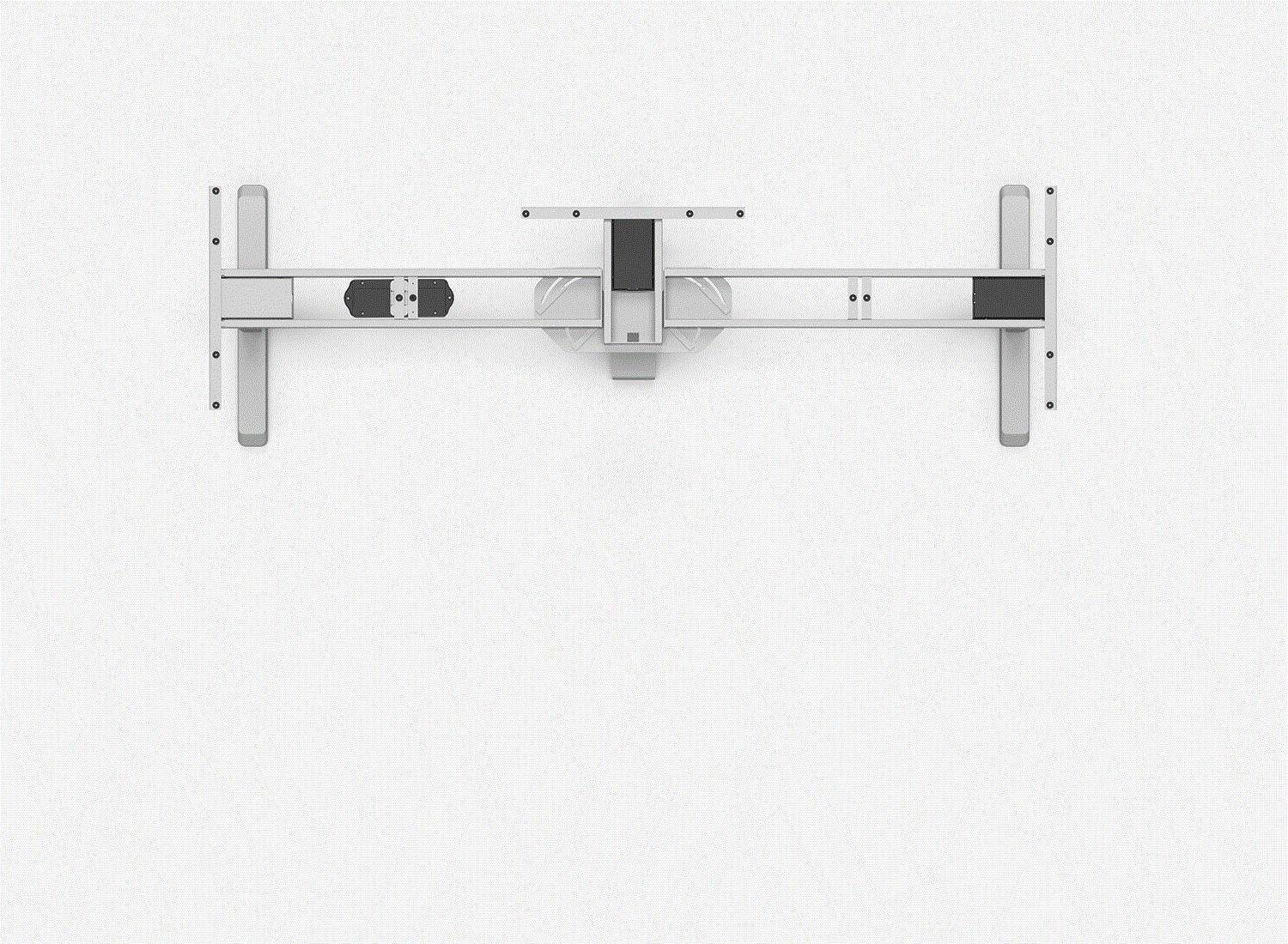 Telaio per tavolo angolare PRIMUS Flex - Colore: Grigio