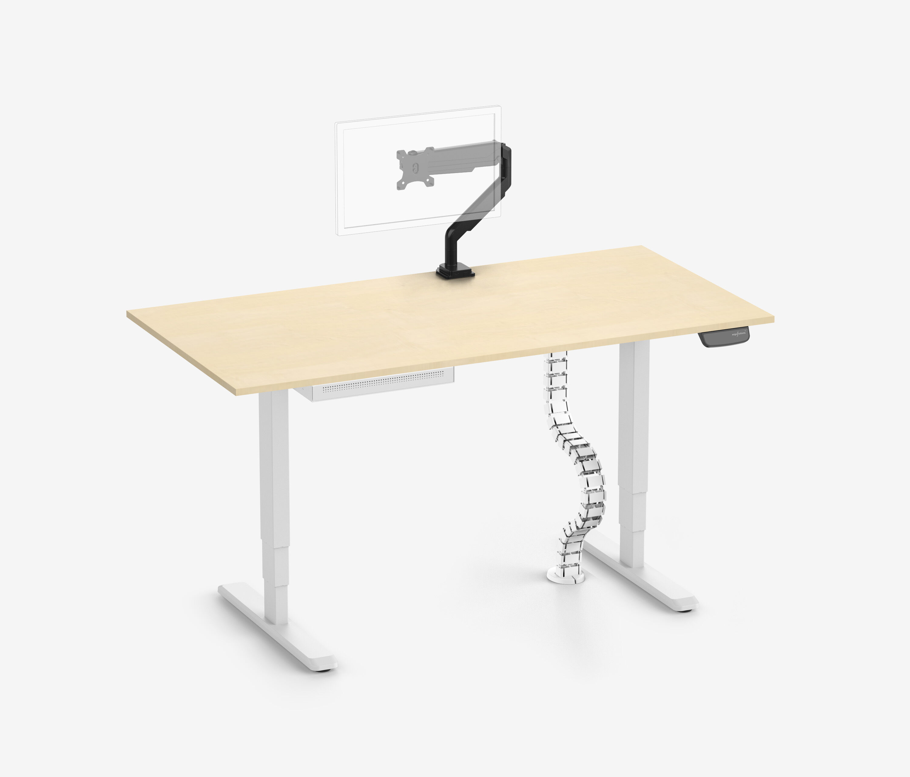 PRIMUS + cassetto Slimline, serpentina per cavi e supporto