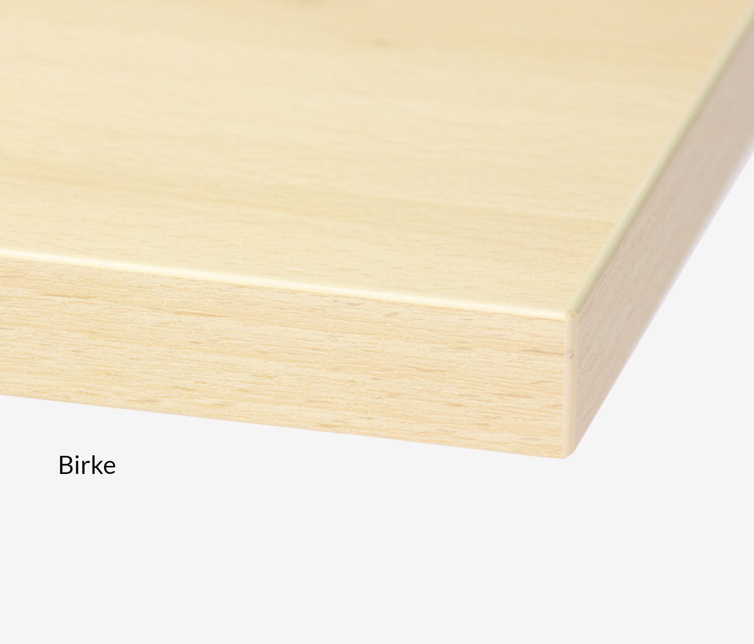Piano per tavolo a forma libera con decorazione in melamina in 3 misure - Colore: Betulla | Dimensione: 160x80/100