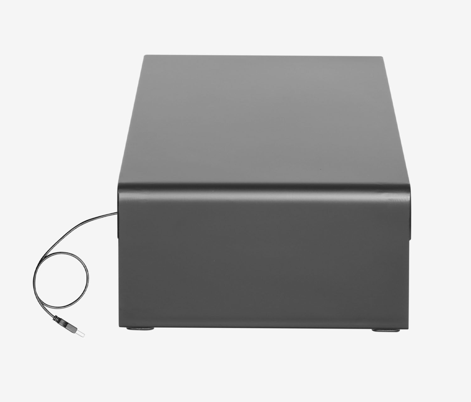 Rialzo per monitor in acciaio con hub USB triplo