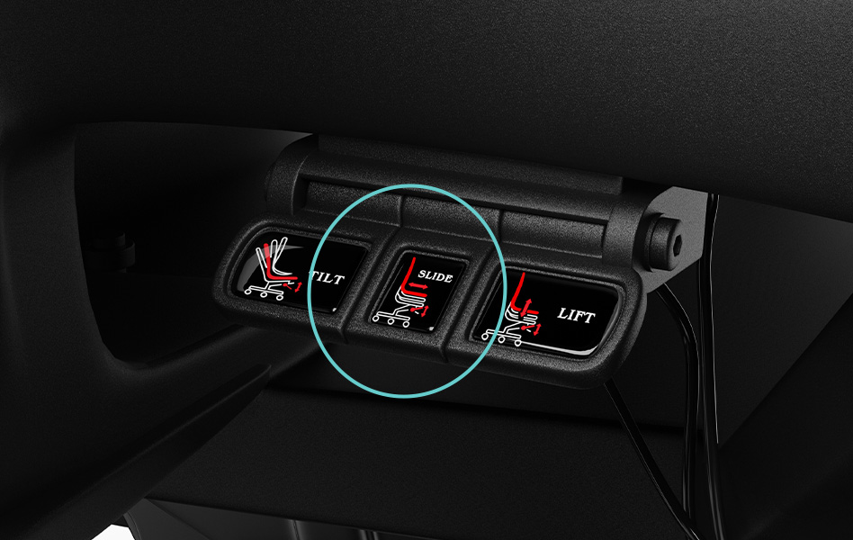 SEDUTA SCORREVOLE IDEALE ANCHE PER LE GAMBE LUNGHE