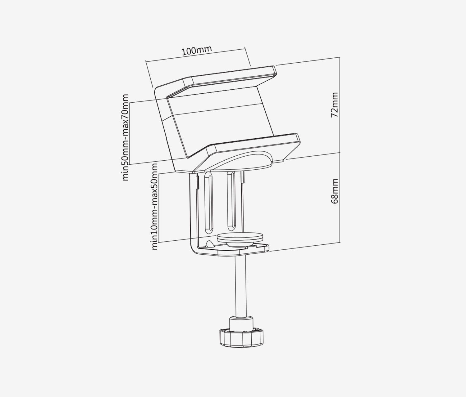 Porta-prese multiplo a morsetto