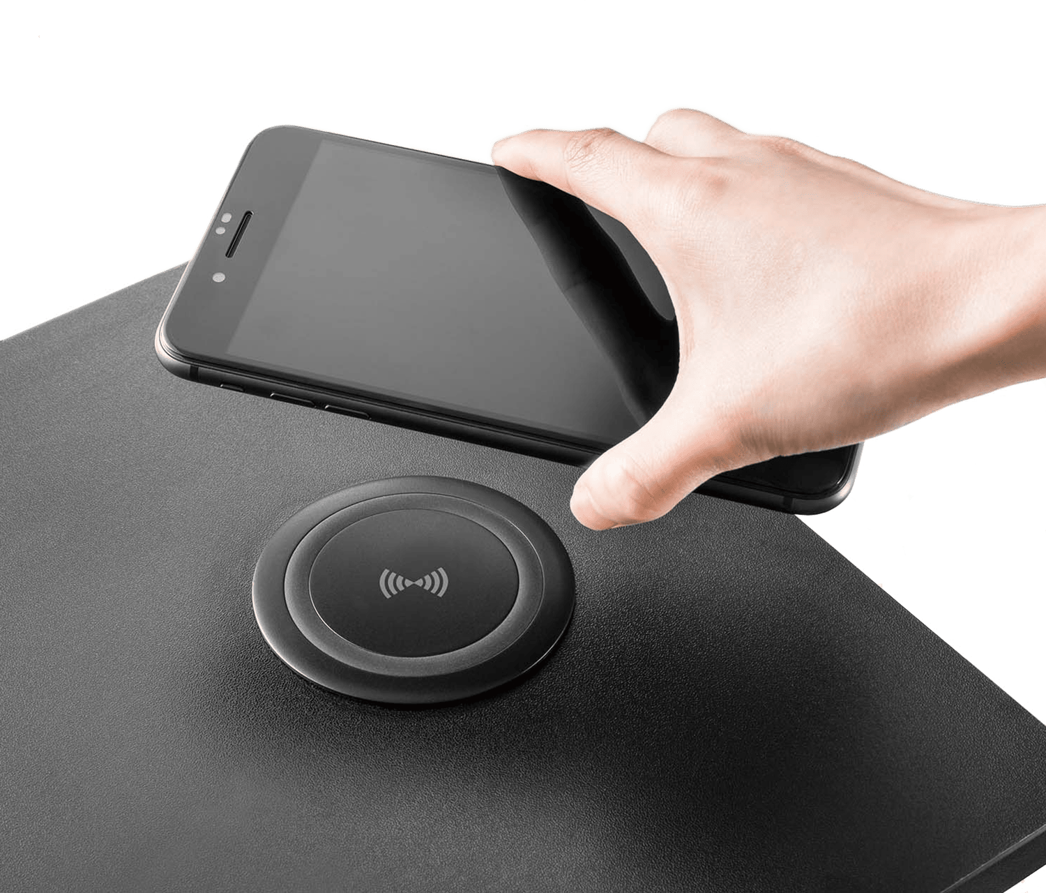 Rialzo per monitor con caricatore Qi integrato