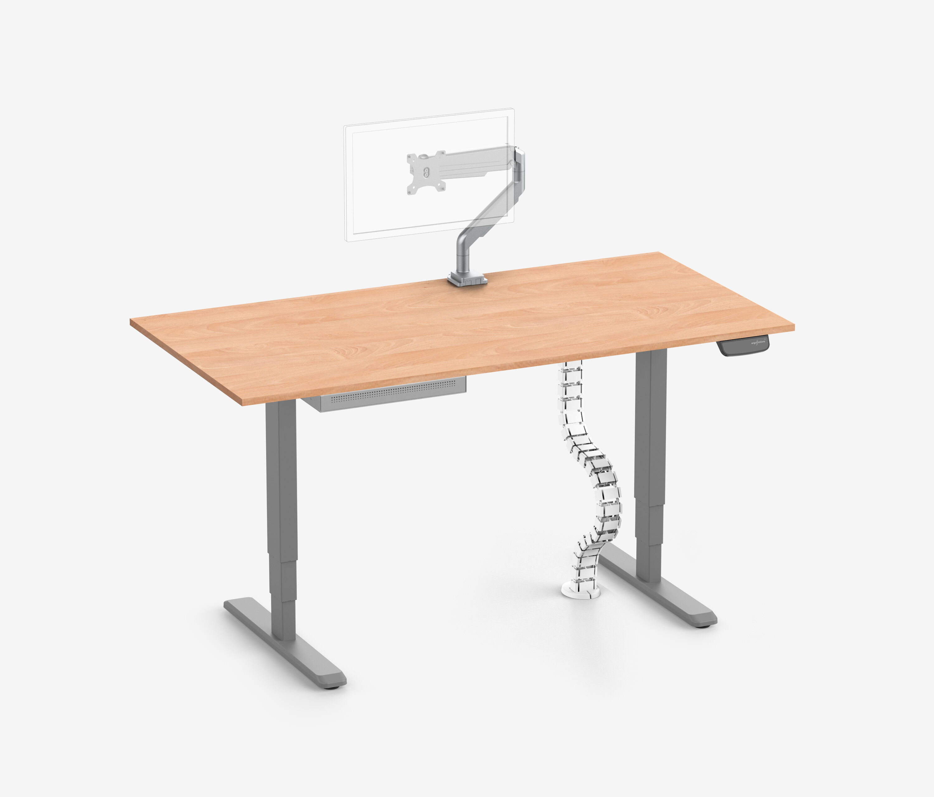 PRIMUS + cassetto Slimline, serpentina per cavi e supporto