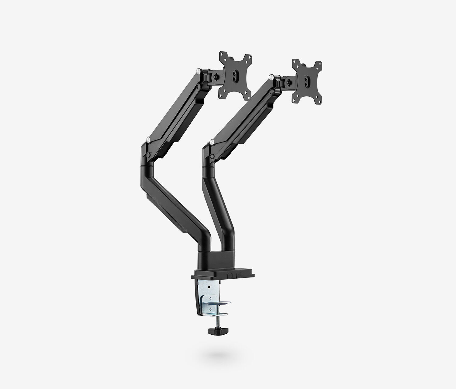 Braccio per monitor con pressione a gas Dual - nero