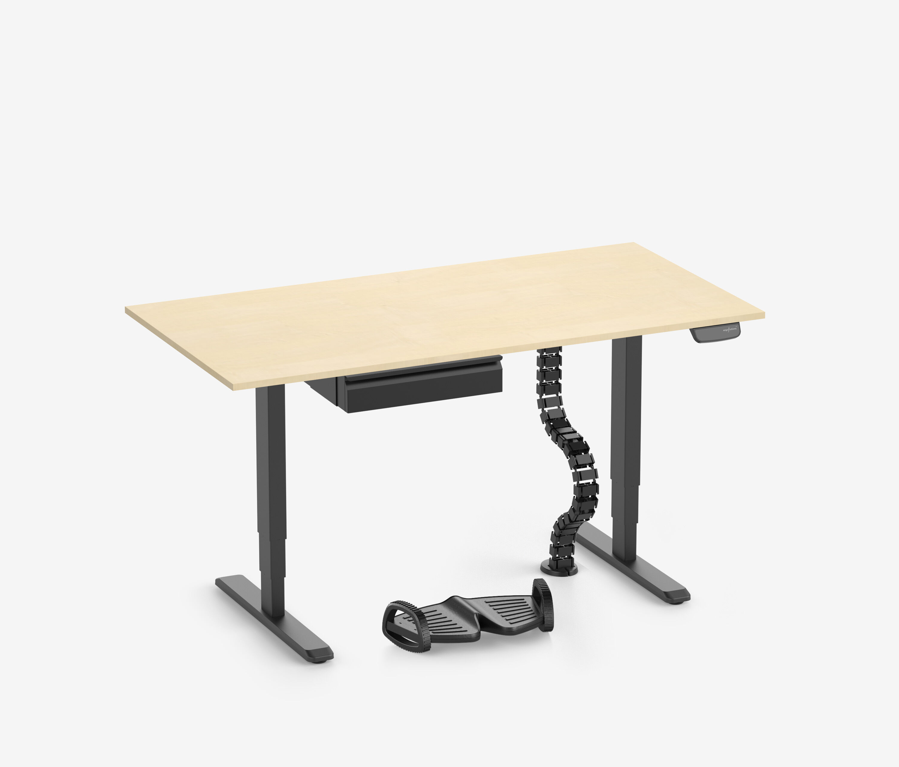 PRIMUS + Schublade, Kabelschlange & Fußstütze