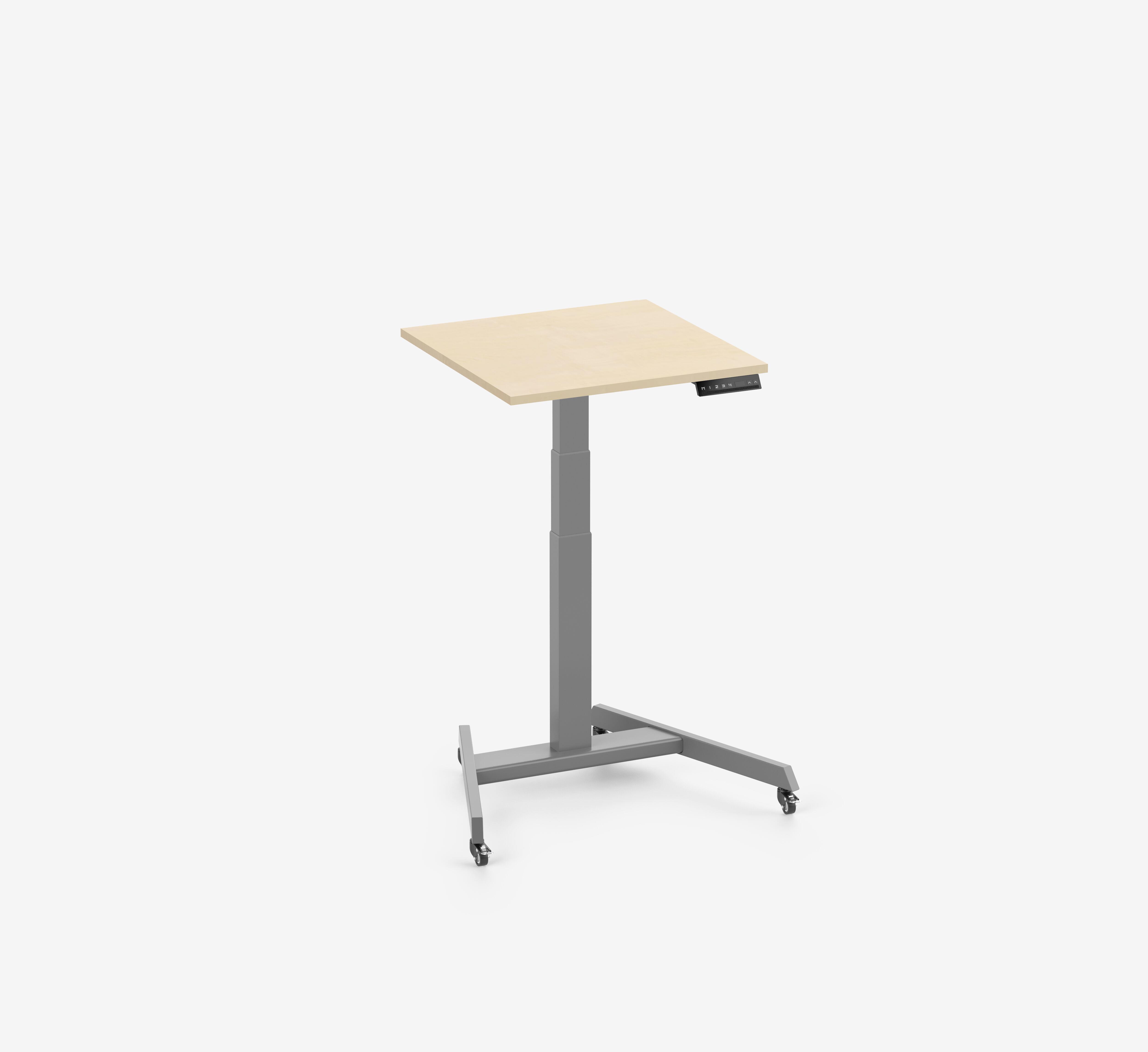 Scrivania Single FOKUS - Decoro: Betulla | Colore: Grigio | Dimensione: 60x60