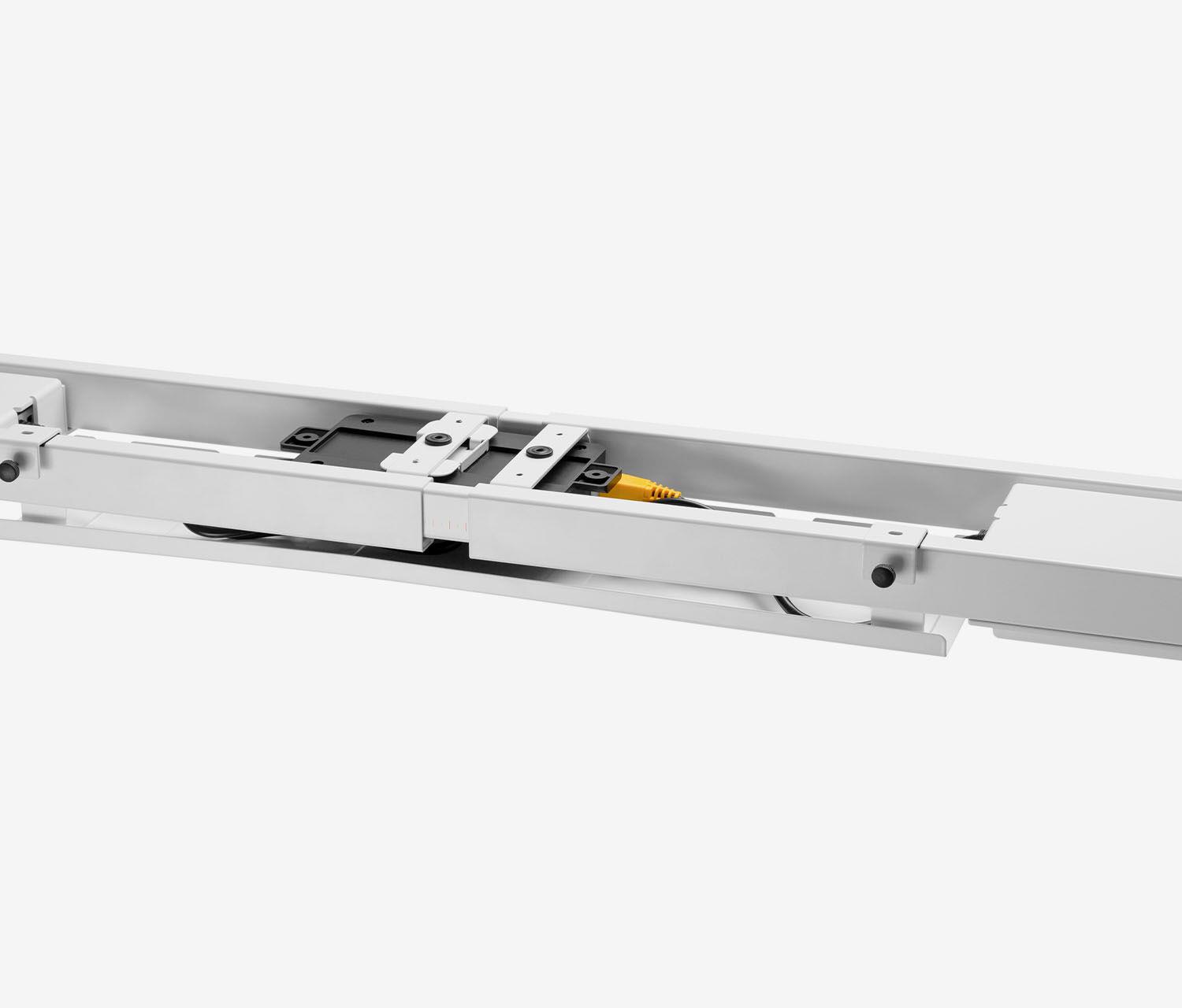 PRIMUS Scrivania angolare a L - Decoro: Bianco top | Dimensione del piano: 140x80 | Struttura: Bianco