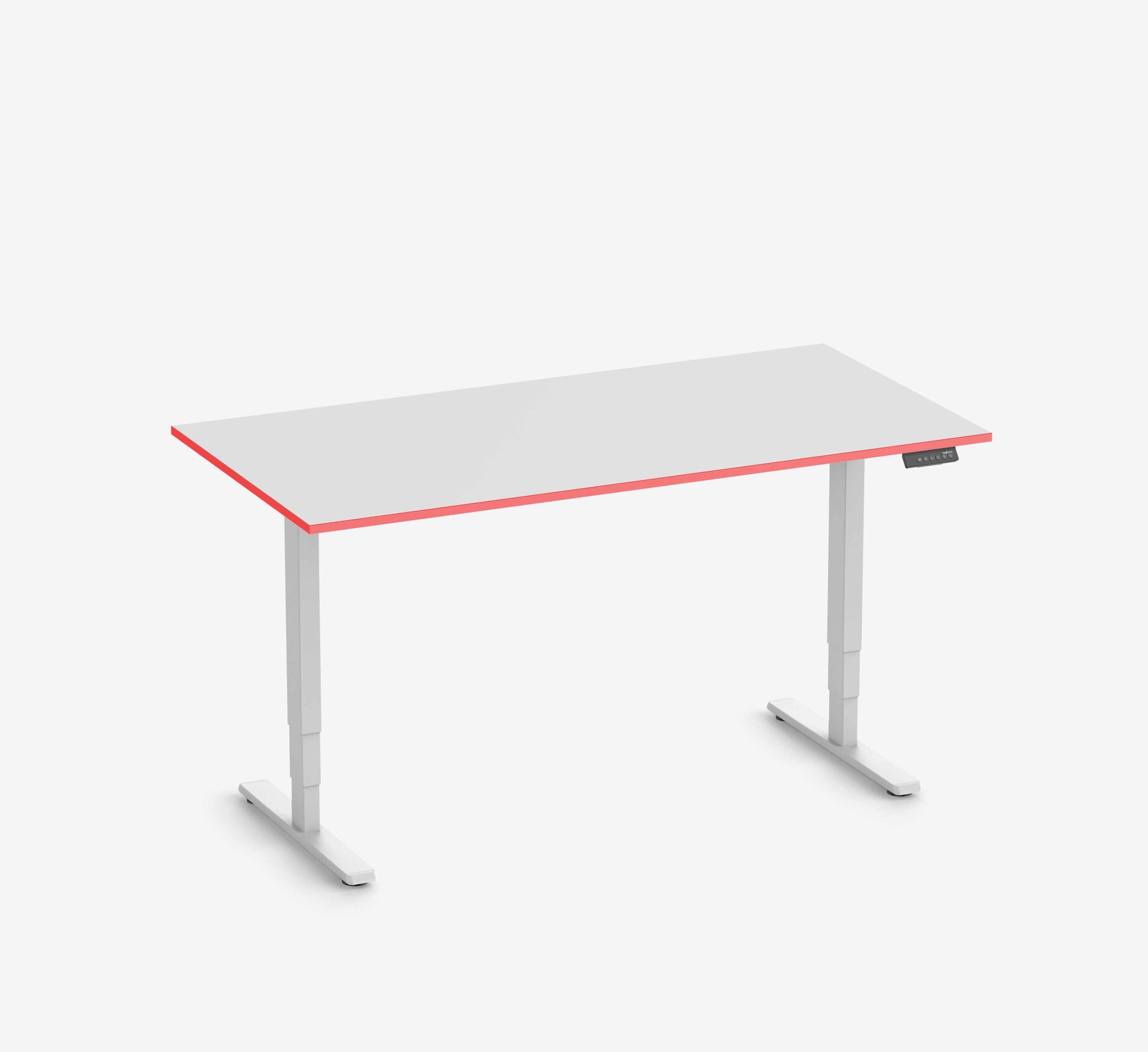 Scrivania da gaming FOKUS - Colore: Nero | Colore bordo: Royal Blue | Forma del piano: Rettangolare | Dimensione: 140x80