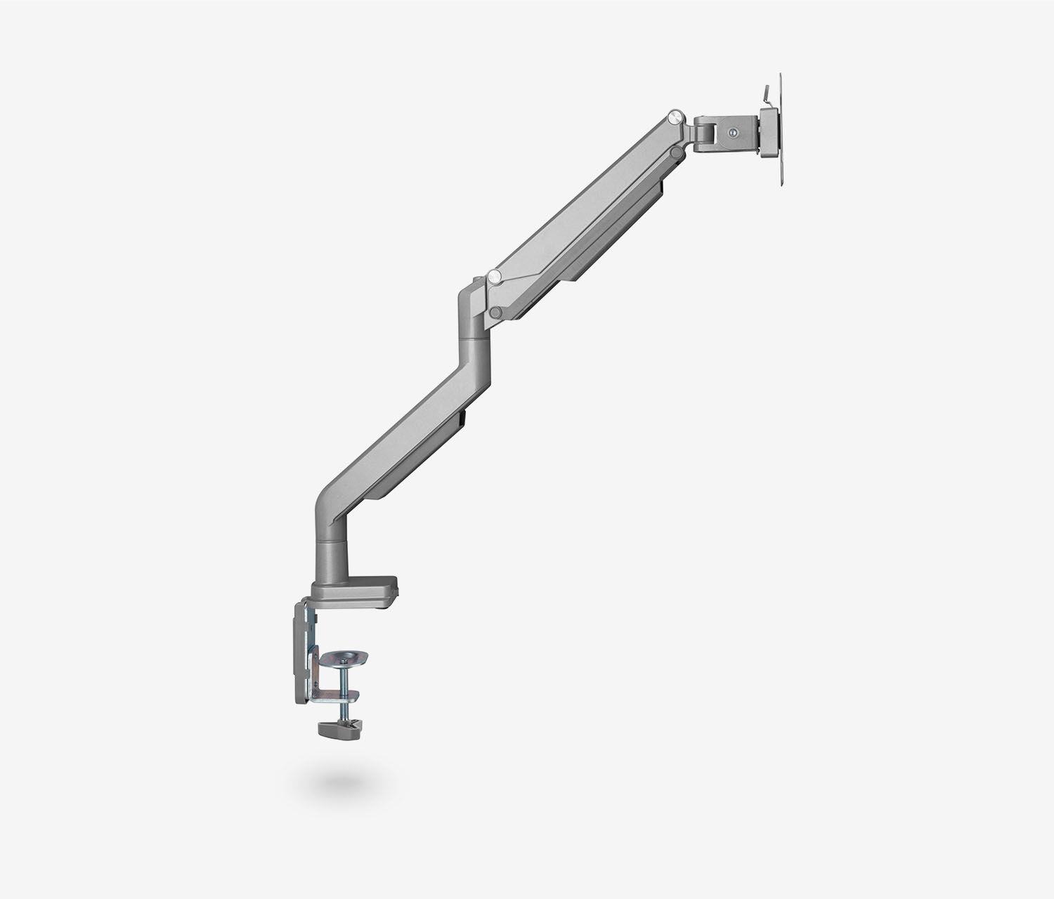 Braccio per monitor con pressione gas Single - argento
